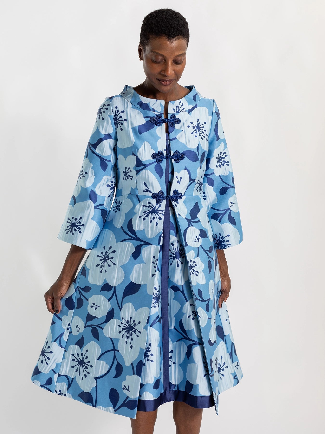 LILA dress Garden Wall Blue - Lesley Evers - Dress - Shop - Shop/All Products