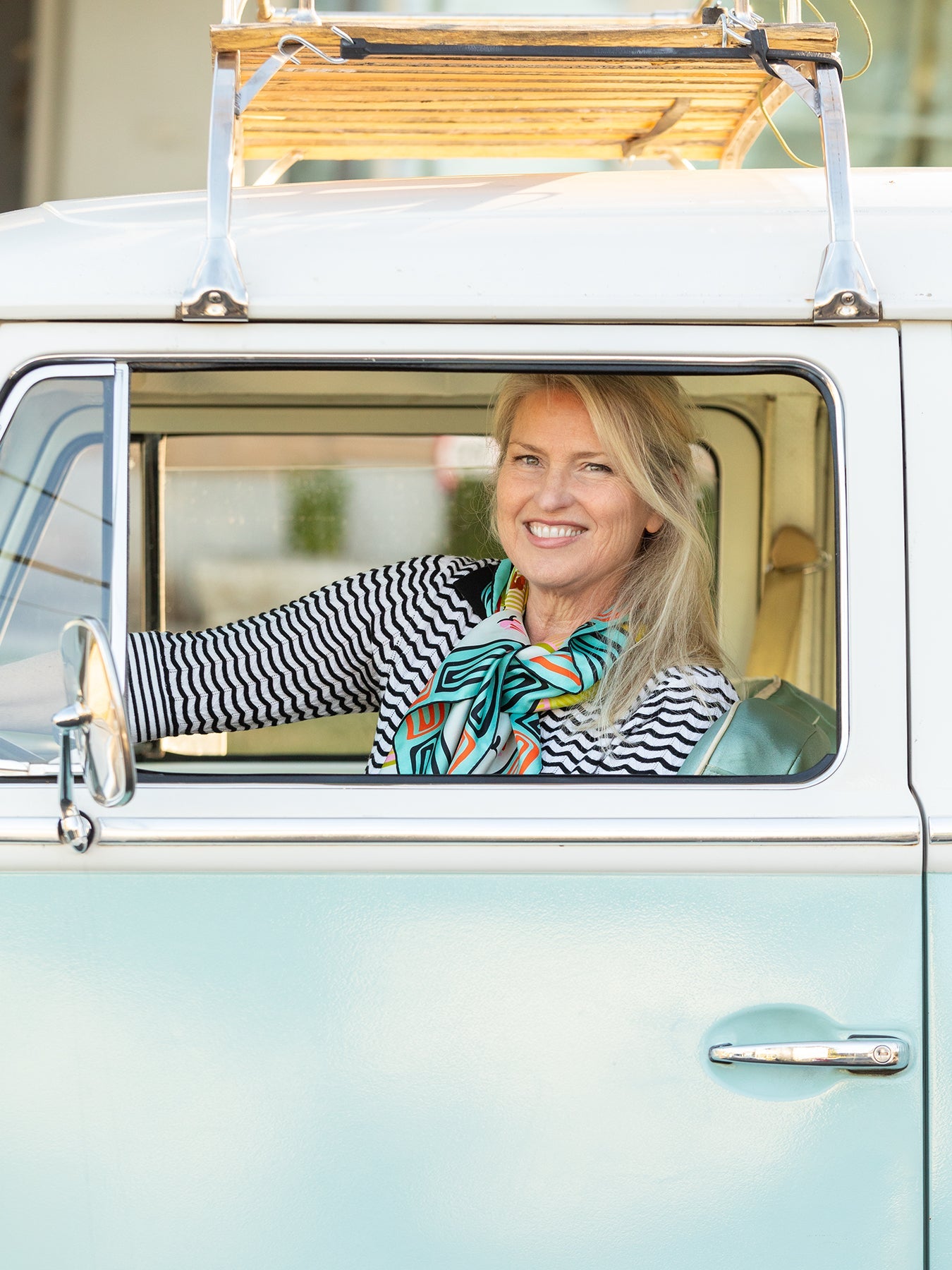 LILLIAN silk twill scarf Map of San Francisco - Lesley Evers - Accessories - cotton silk - scarf