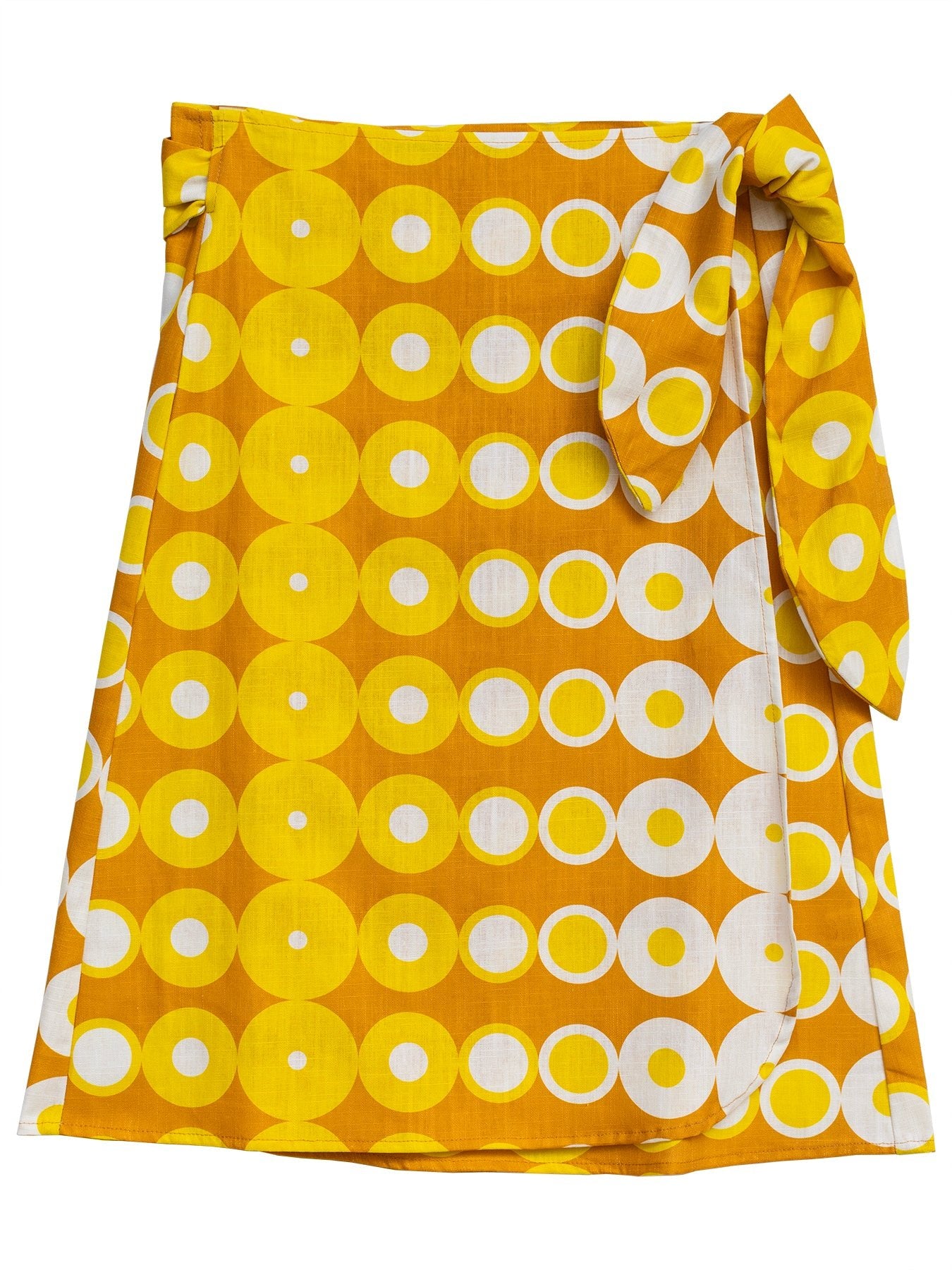 LOLA wrap skirt Pacifica Yellow - Lesley Evers - Bottoms - kalamazoo - kalamazoo red