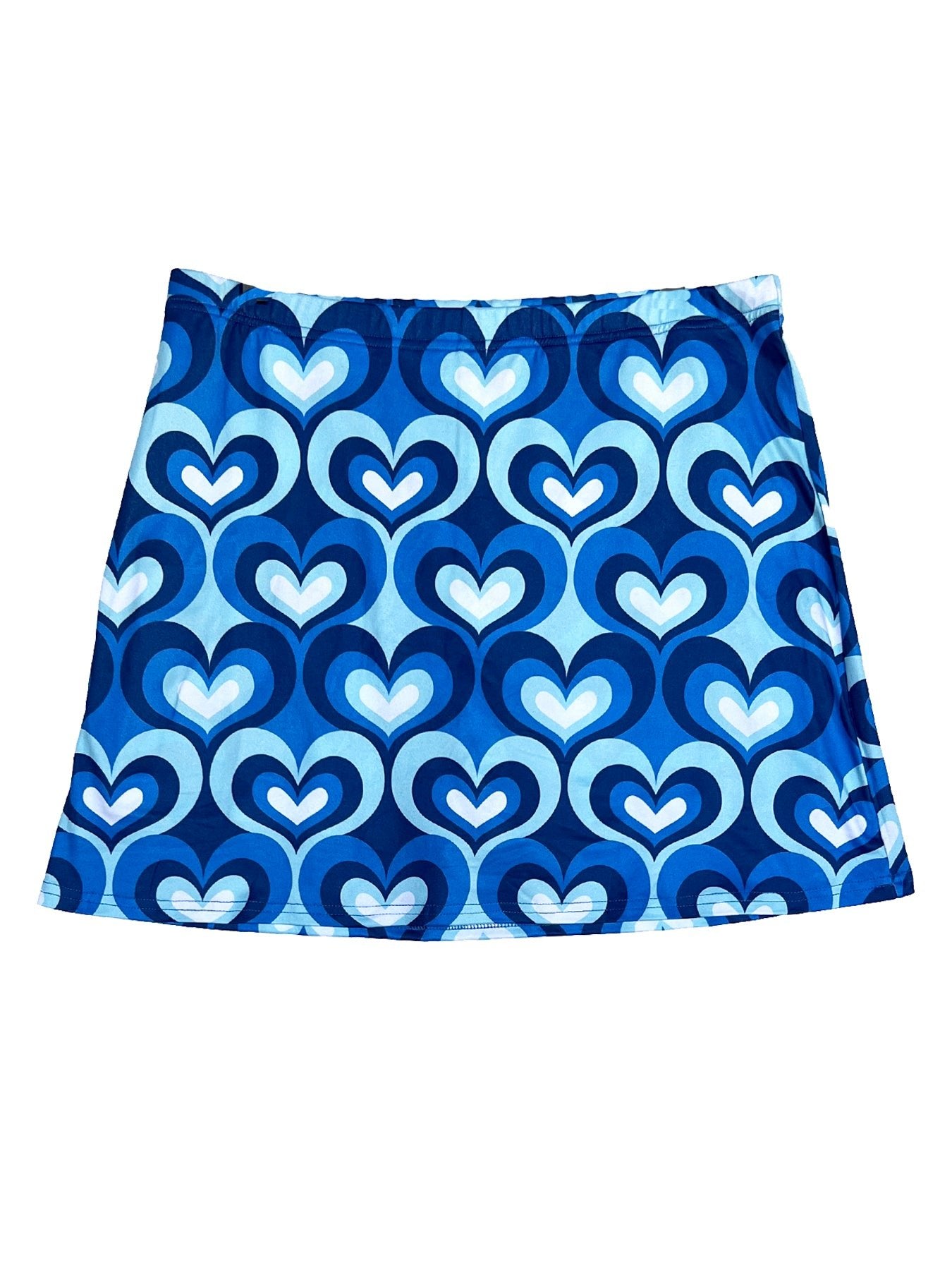 LOTTIE skort Mod Hearts Blue - Lesley Evers-Best Seller-Bottoms-lottie