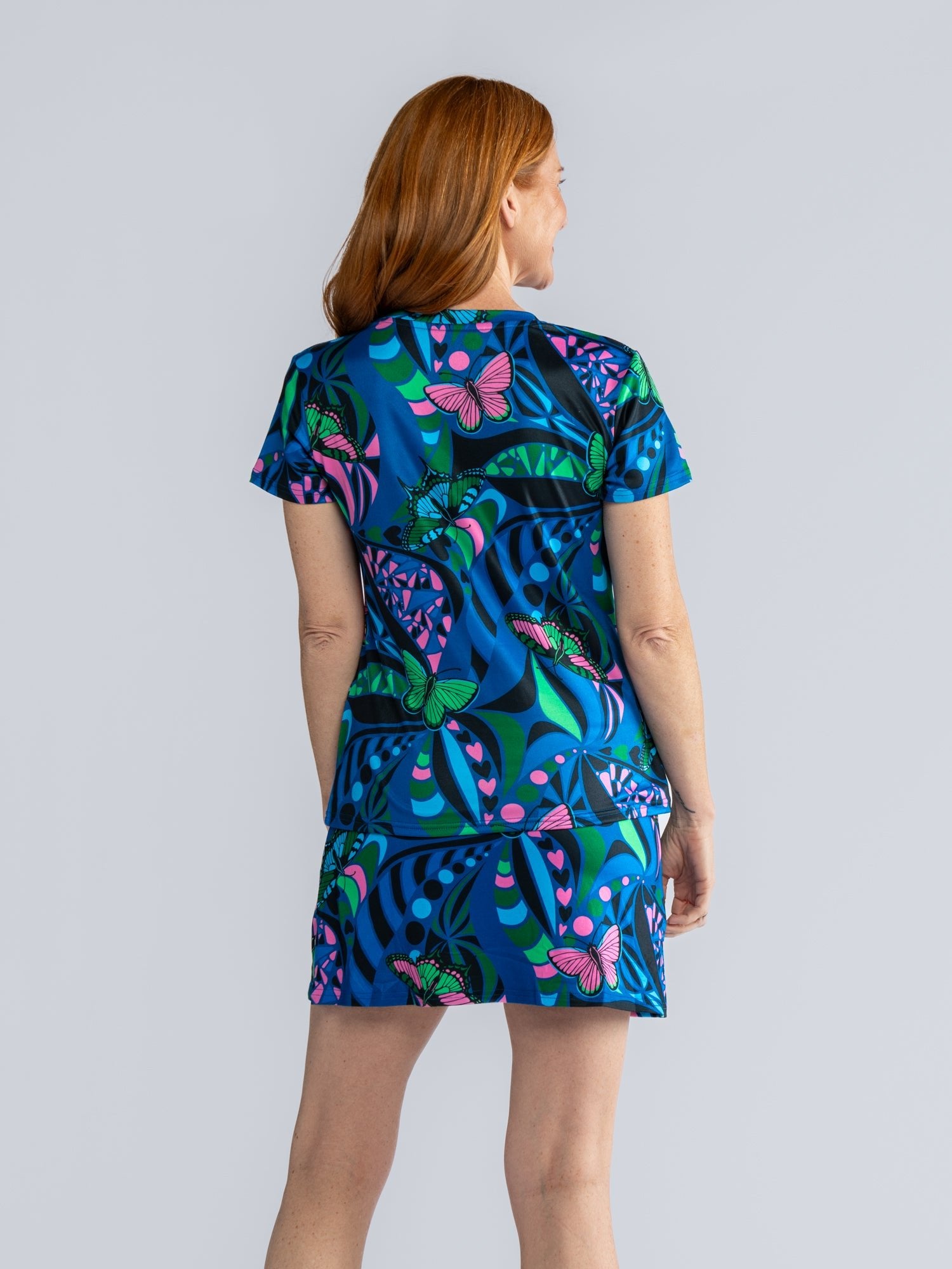 LOTTIE skort Serendipity Blue - Lesley Evers-Best Seller-Bottoms-lottie