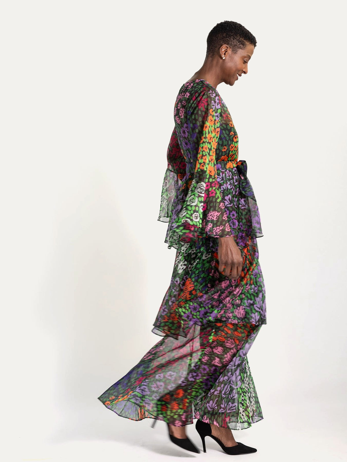 LOUISE dress May Flowers - Lesley Evers-Dress-formal-gown