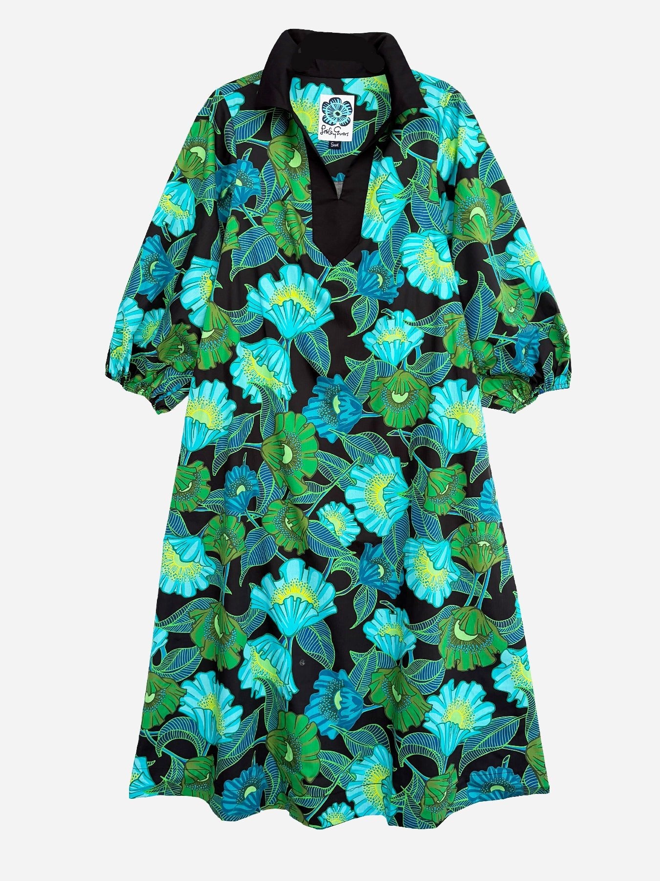 LYDIA dress Secret Garden Green - Lesley Evers-Dress-Shop-Shop/All Products