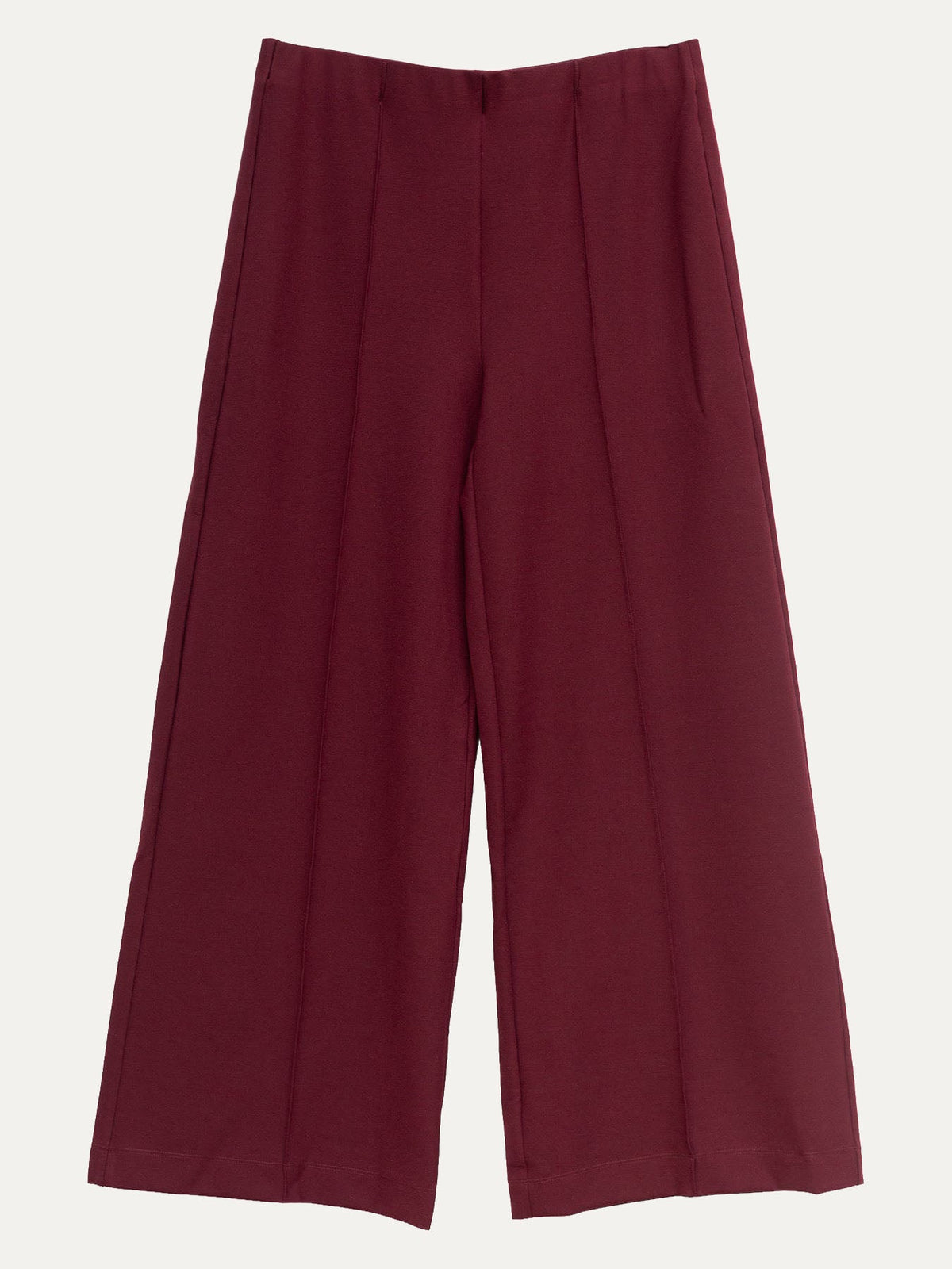 LYNNE pant Burgundy Ponte - Lesley Evers-Bottoms-Pants-ponte