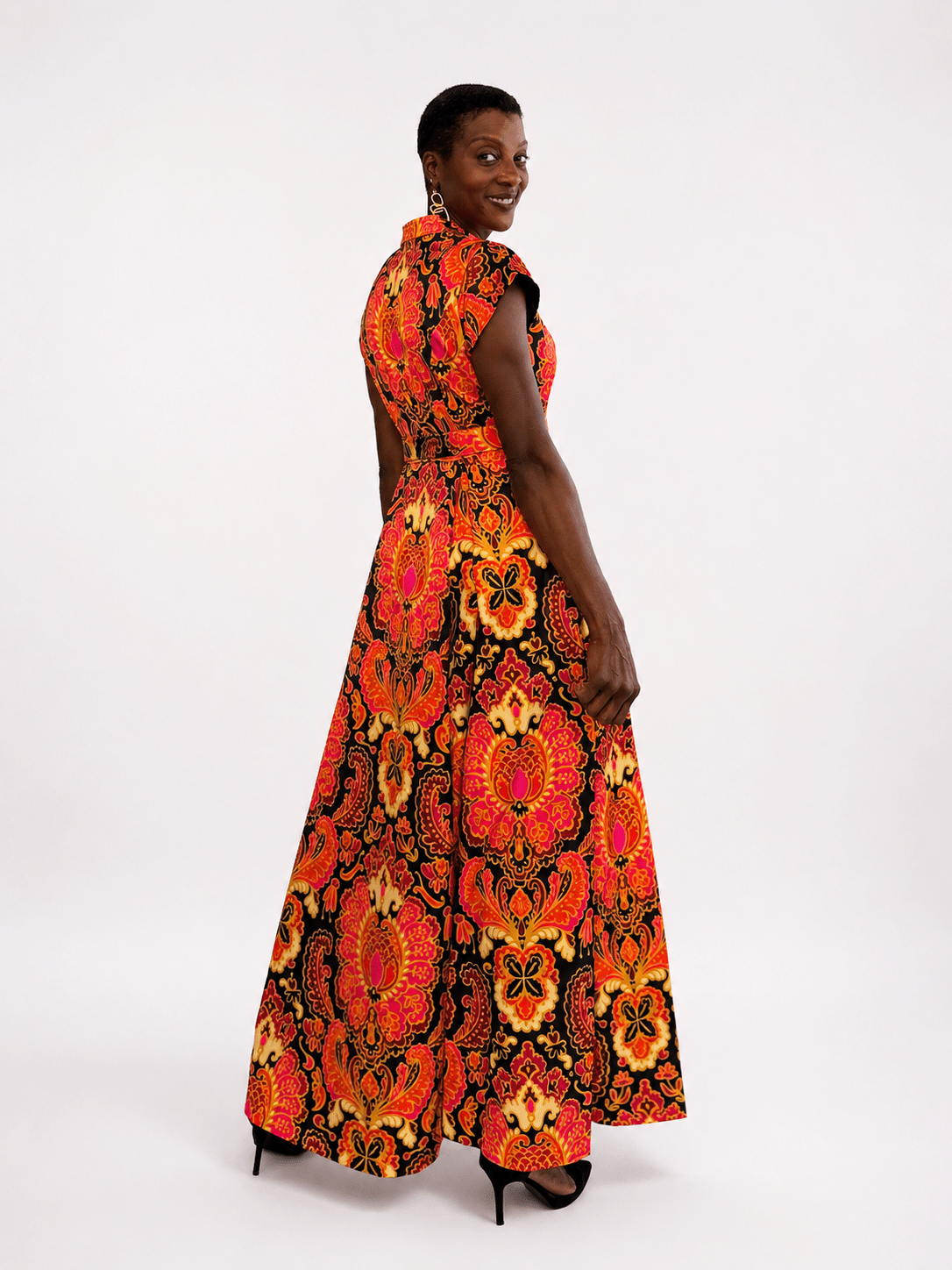 MADELEINE dress Paisley Sunset - Lesley Evers-Dress-formal-gown