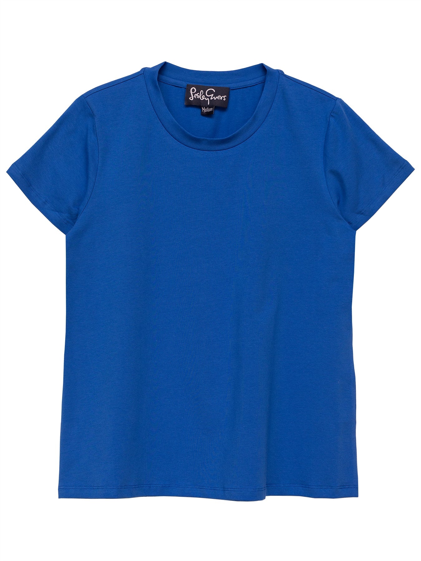 MAISIE cotton tee Blue - Lesley Evers - Best Seller - maisie solid - Shop