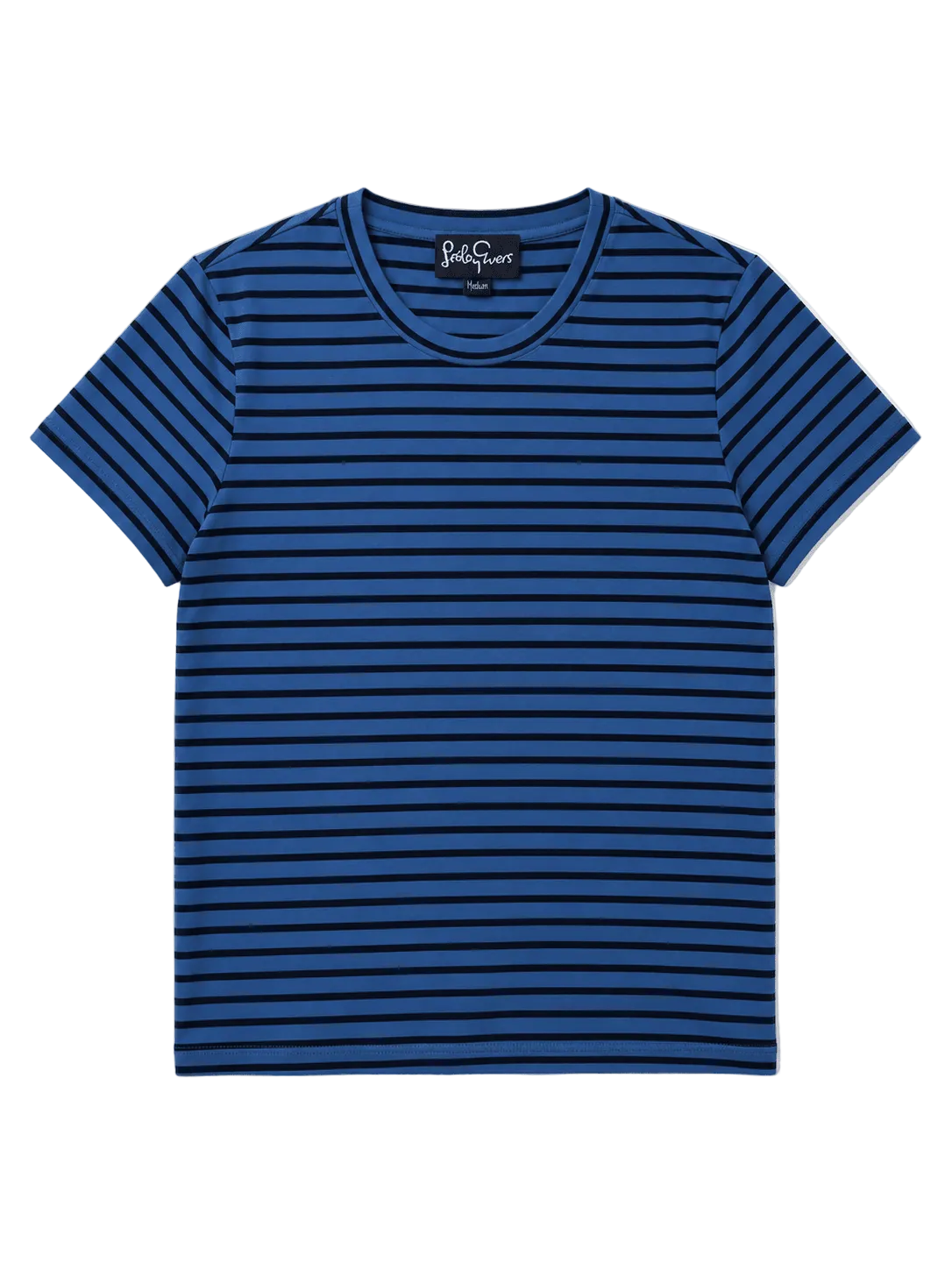 MAISIE cotton tee Navy and Blue Stripe - Lesley Evers - Best Seller - Shop - Shop/All Products
