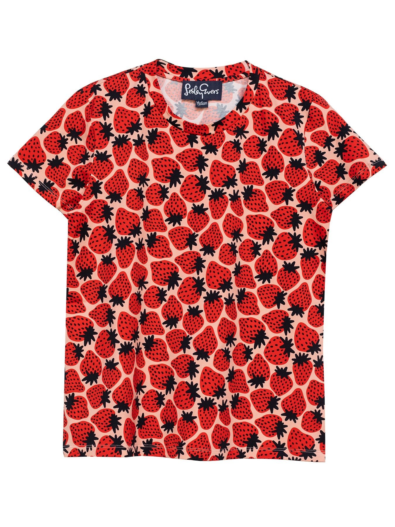 MAISIE cotton tee Strawberries - Lesley Evers - Best Seller - Shop - Shop/All Products