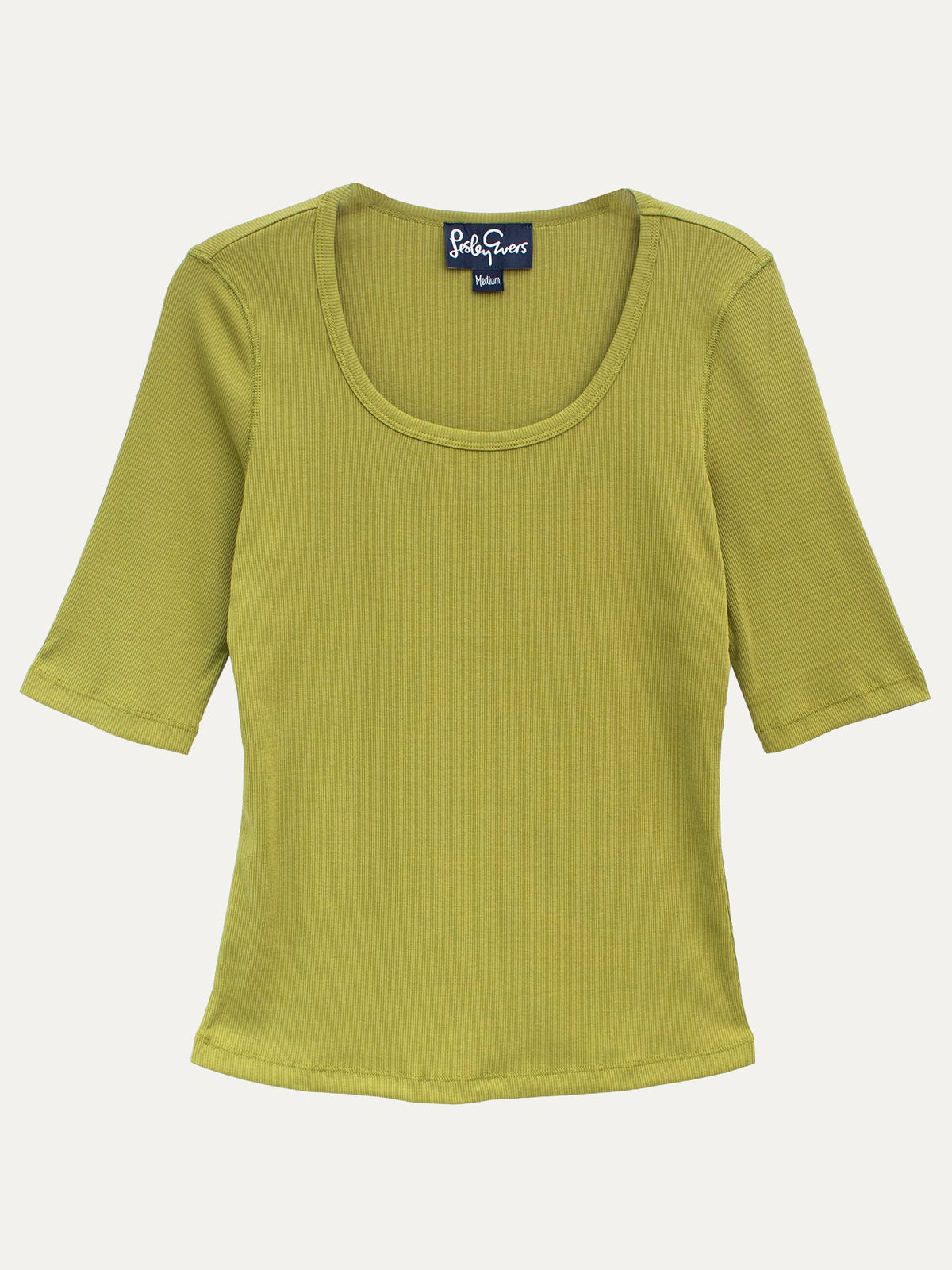 MALLORY rib tee Olive - Lesley Evers-Best Seller-mallory-Shop