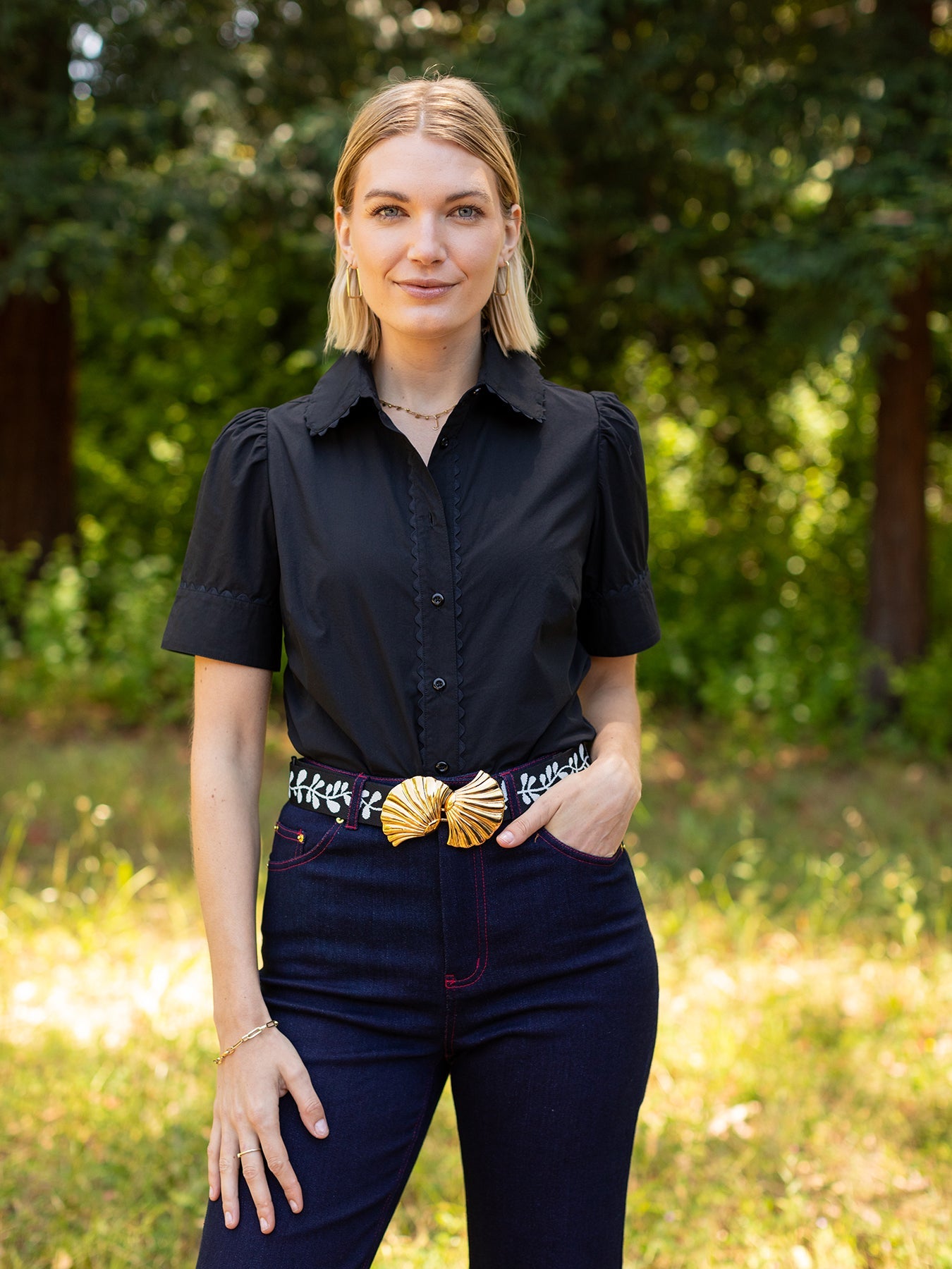 MANDY blouse Black - Lesley Evers - mandy solid - Shop - Shop/All Products