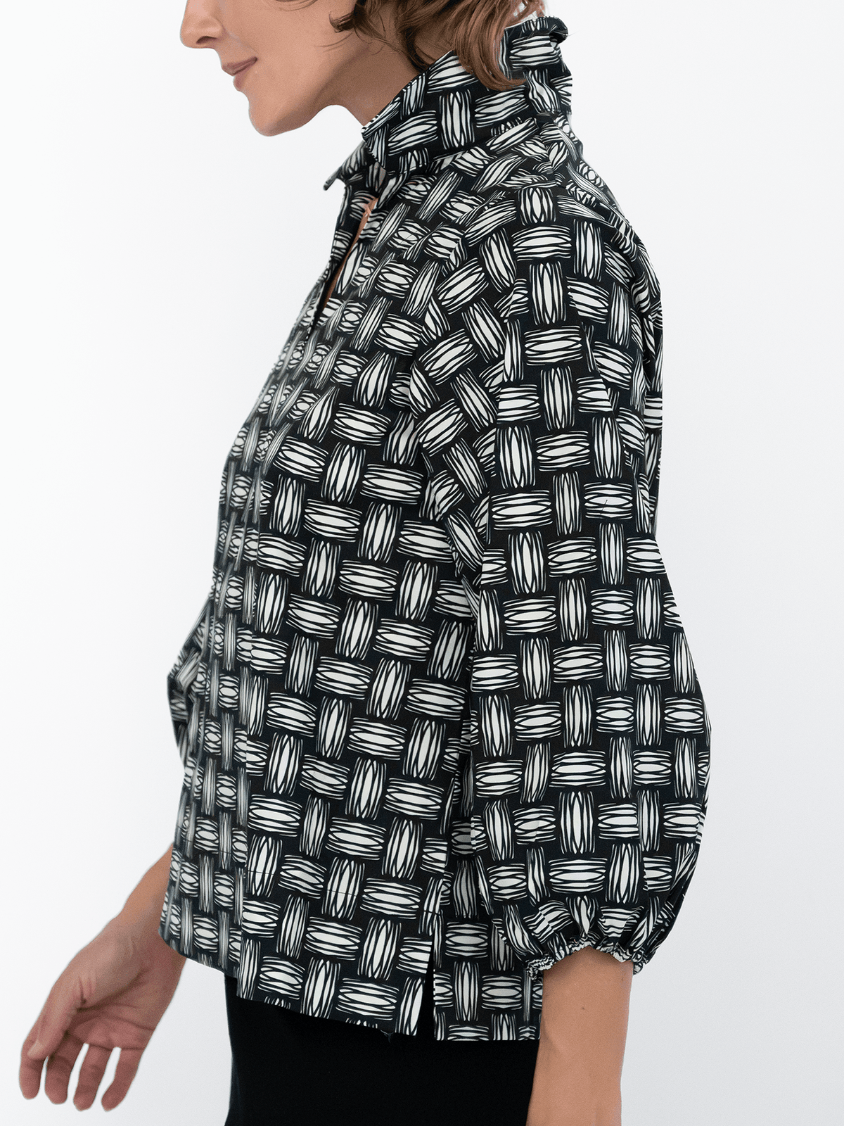 MAREN blouse Basketweave - Lesley Evers-Best Seller-Bottoms-erika