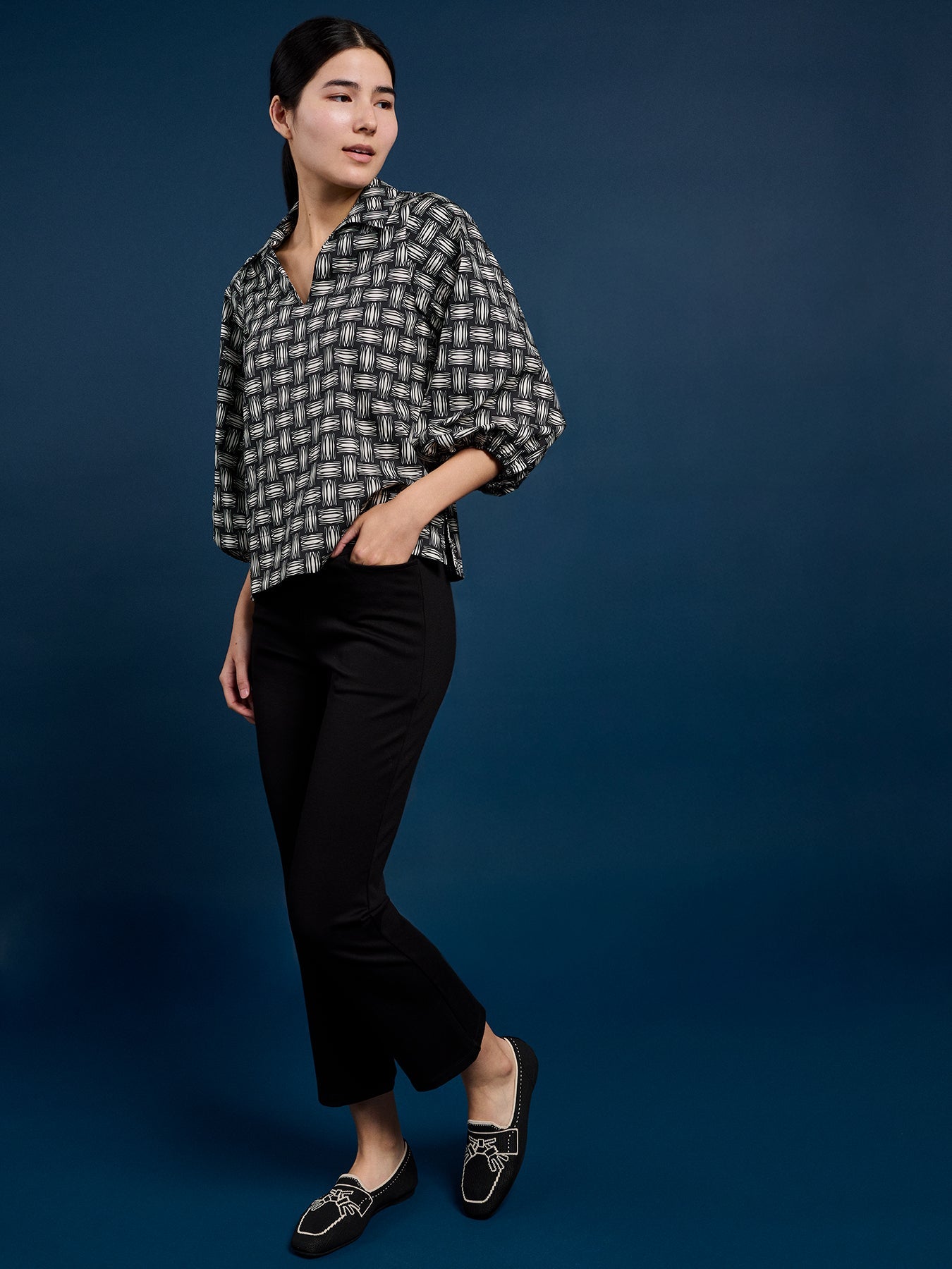 MAREN blouse Basketweave - Lesley Evers - Best Seller - Bottoms - erika
