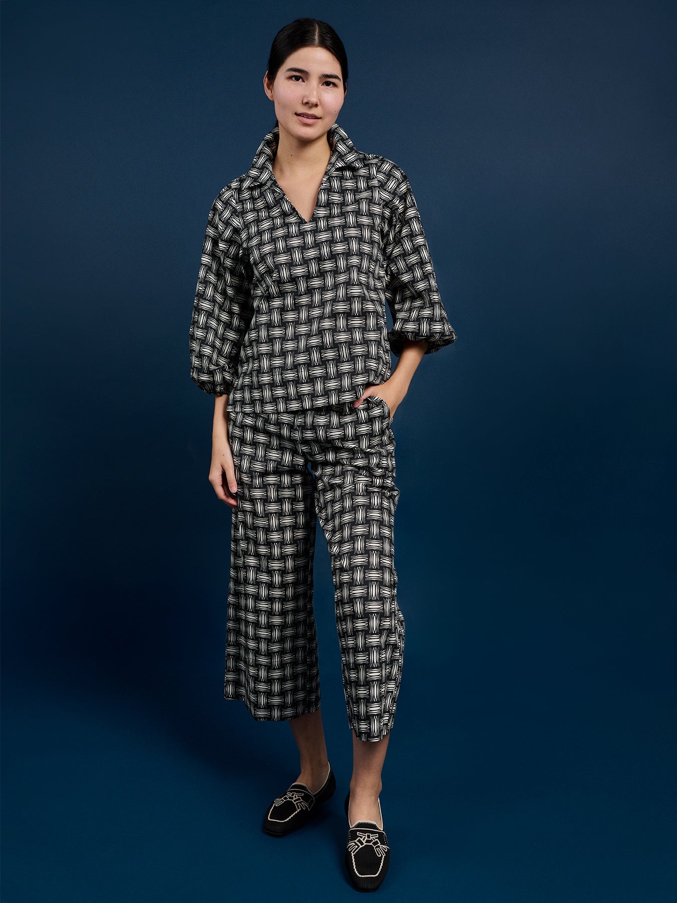 MAREN blouse Basketweave - Lesley Evers - Best Seller - Bottoms - erika