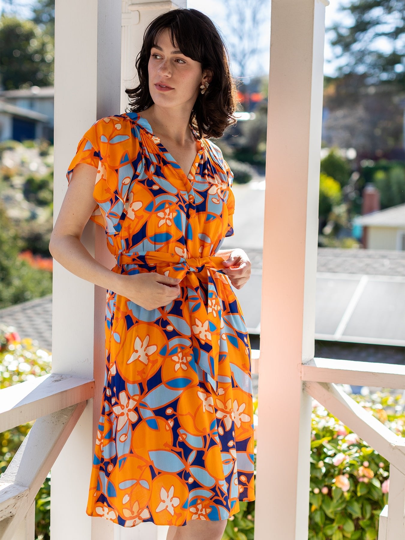 MATILDA Orange Blossom - Lesley Evers - ARDEN - Dress - Knee Length Dress