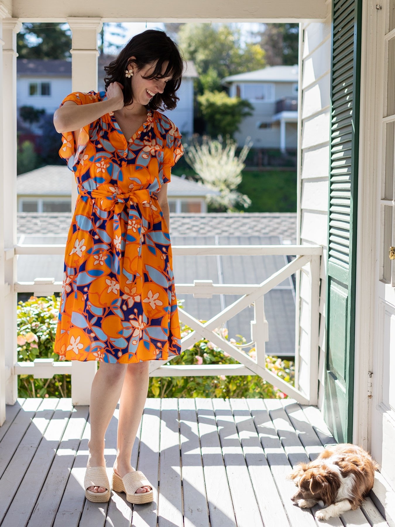 MATILDA Orange Blossom - Lesley Evers - ARDEN - Dress - Knee Length Dress