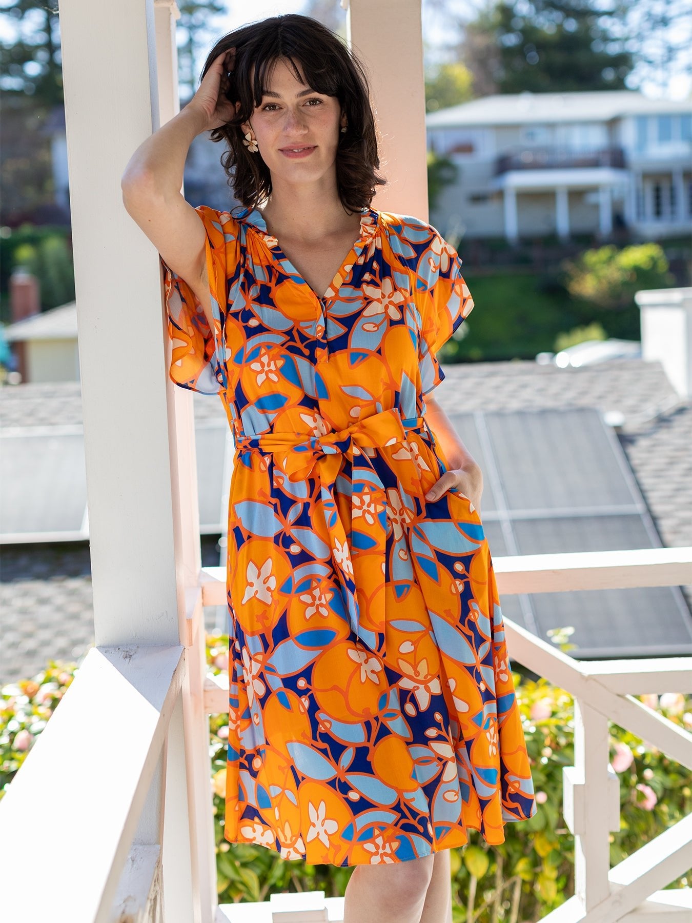 MATILDA Orange Blossom - Lesley Evers - ARDEN - Dress - Knee Length Dress