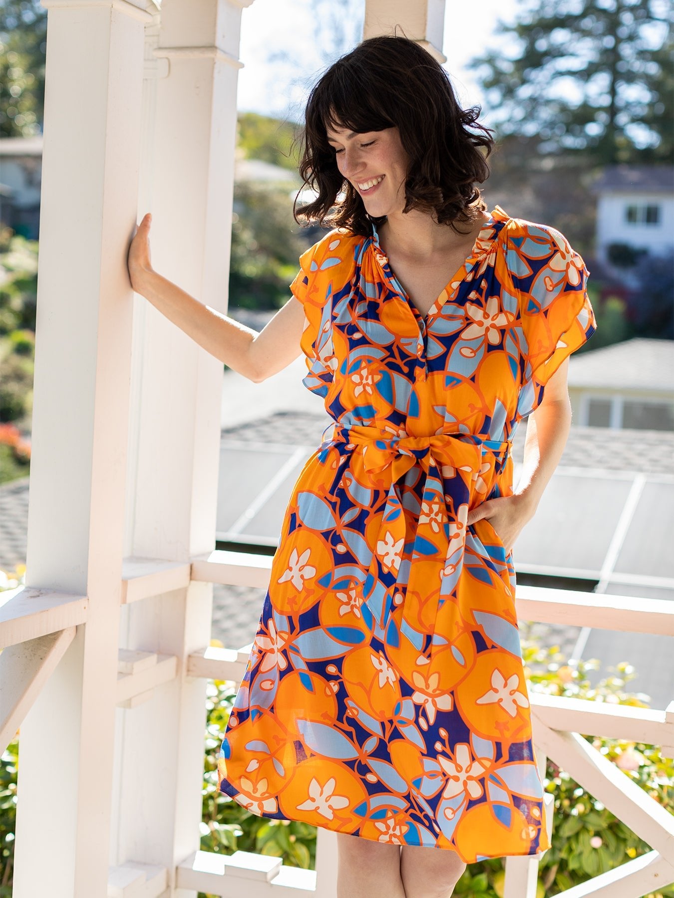 MATILDA Orange Blossom - Lesley Evers - ARDEN - Dress - Knee Length Dress