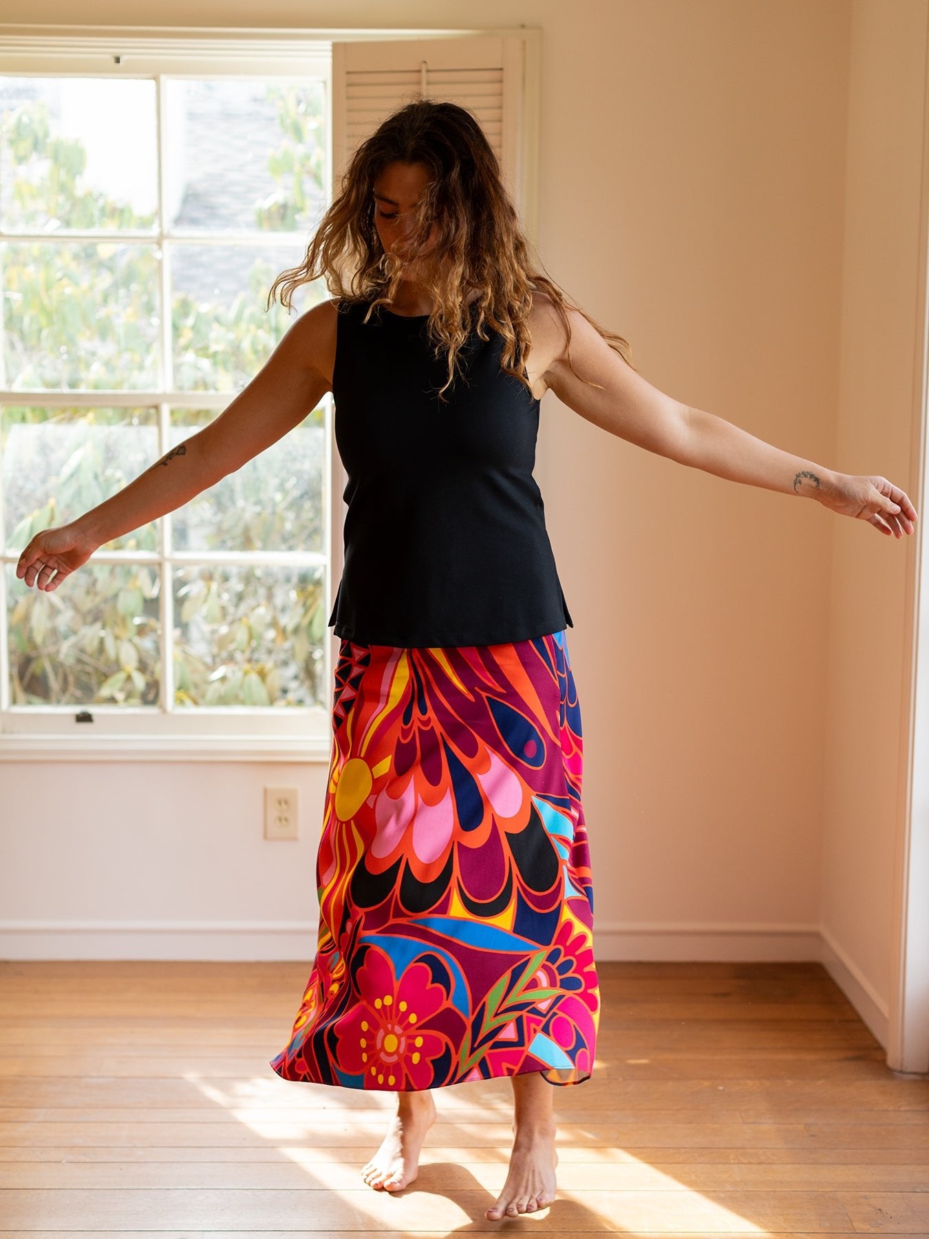 MILA skirt Shakalaka Orange - Lesley Evers - Bottoms - Shop - Shop/All Products