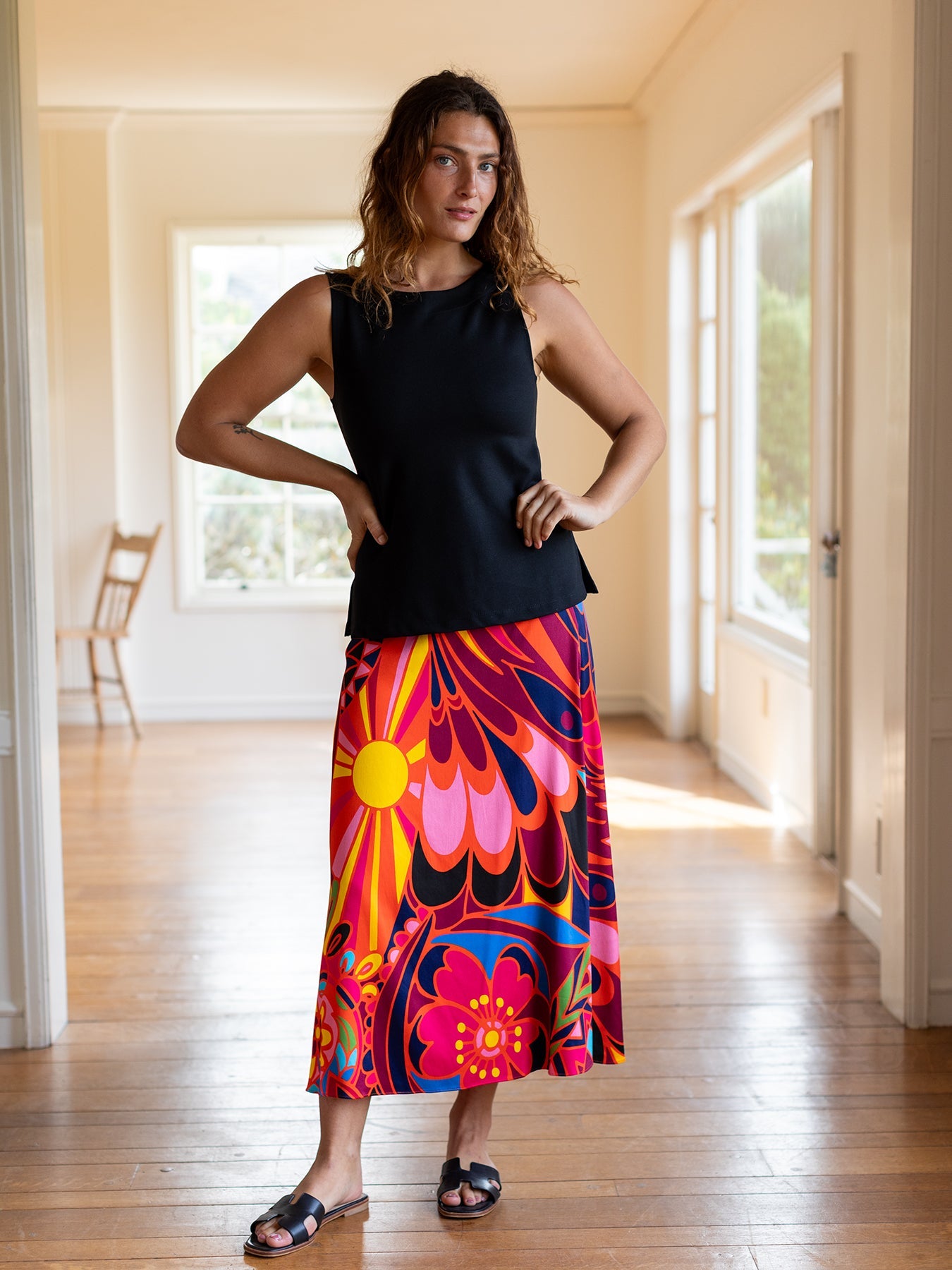 MILA skirt Shakalaka Orange - Lesley Evers - Bottoms - Shop - Shop/All Products