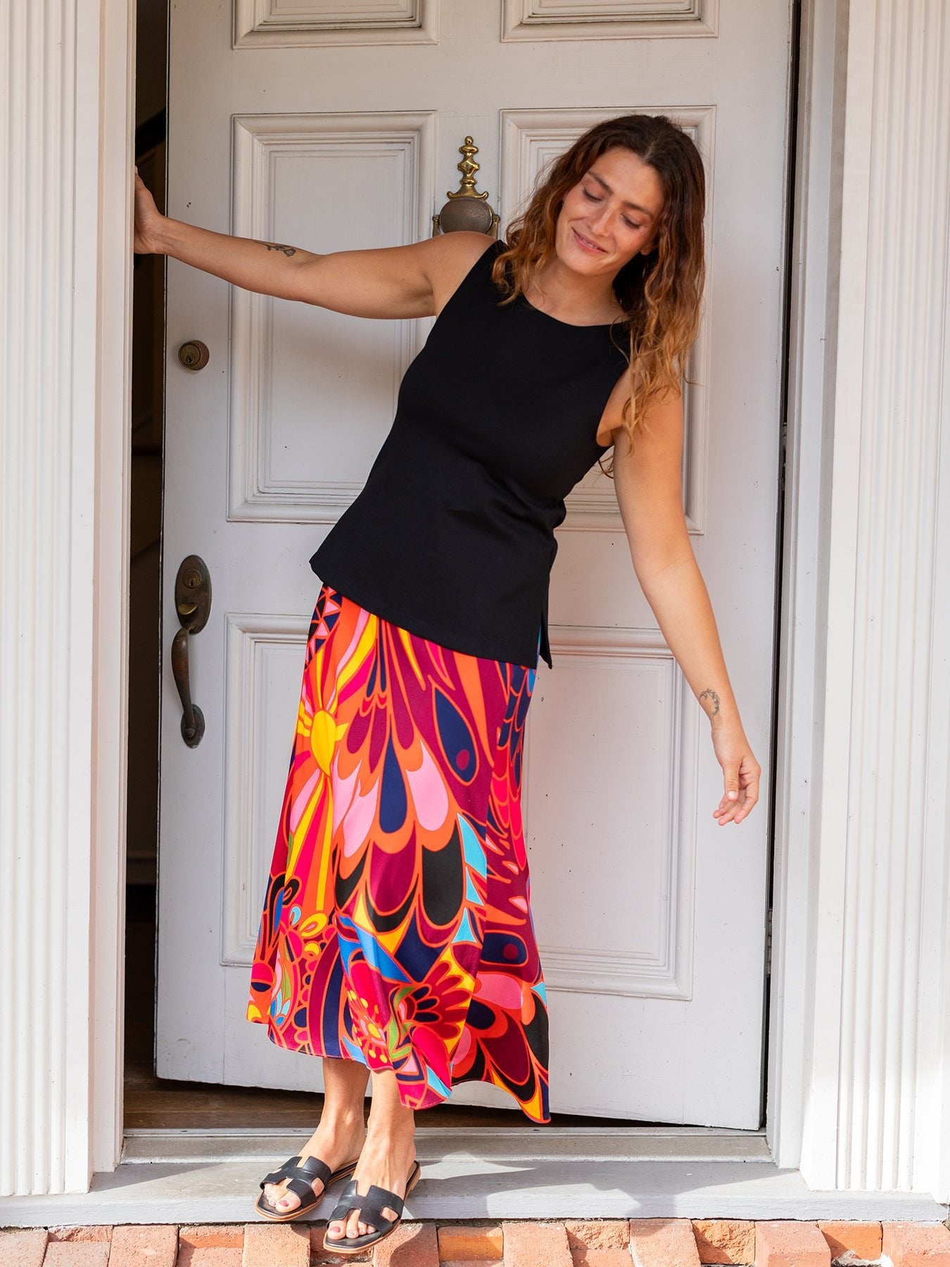 MILA skirt Shakalaka Orange - Lesley Evers - Bottoms - Shop - Shop/All Products