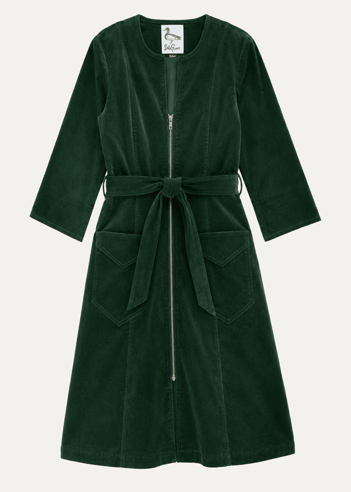 MILLICENT dress Pine Corduroy - Lesley Evers-Best Seller-denim-Dress