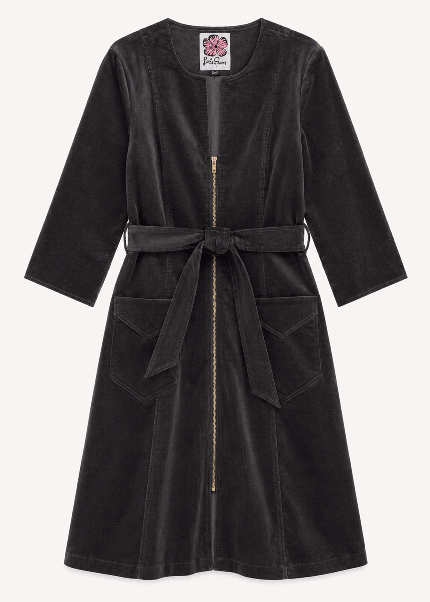MILLICENT dress Slate Corduroy - Lesley Evers-Best Seller-denim-Dress