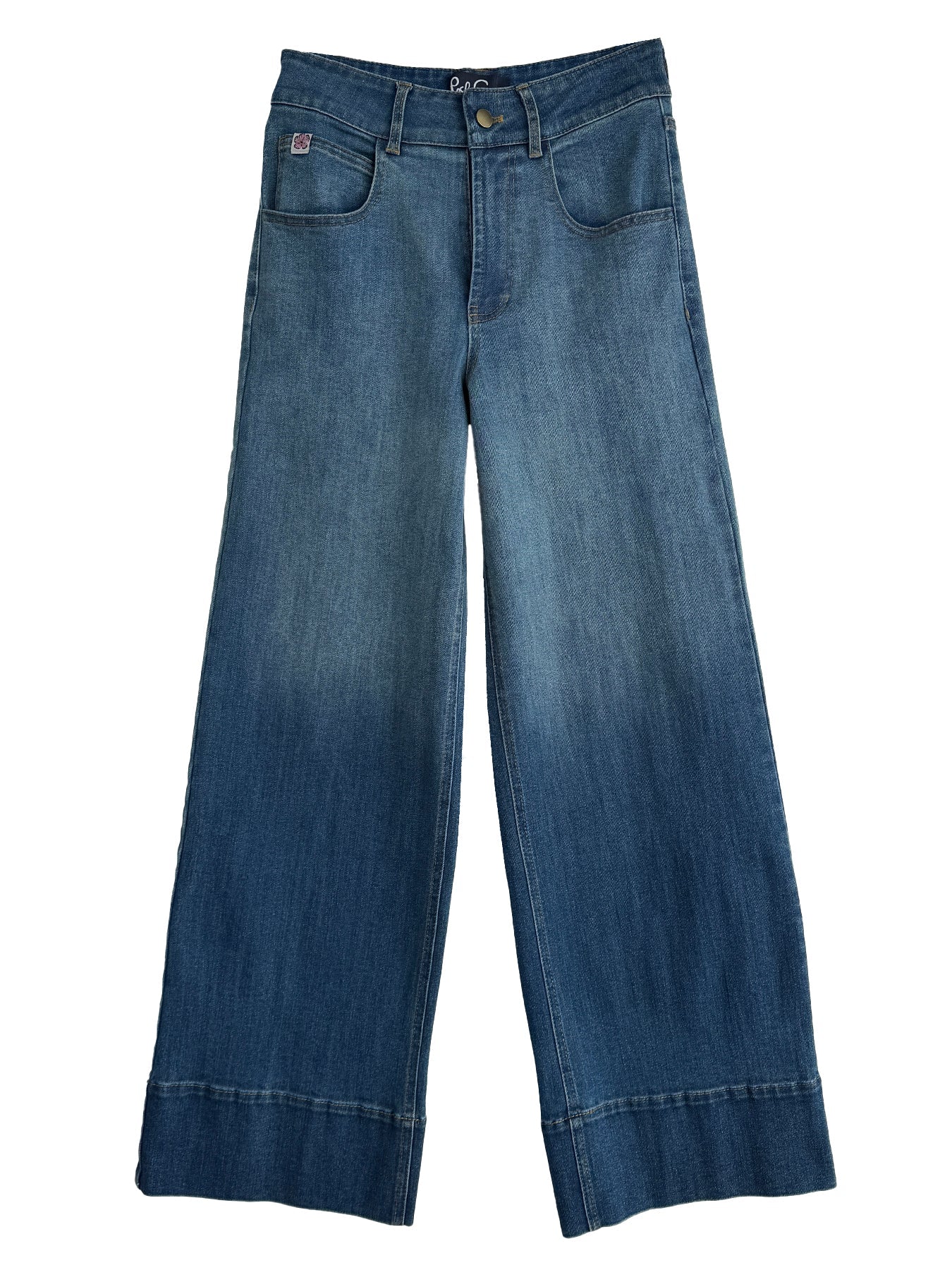 MILLY jeans Denim - Lesley Evers-Bottoms-cotton pants-denim