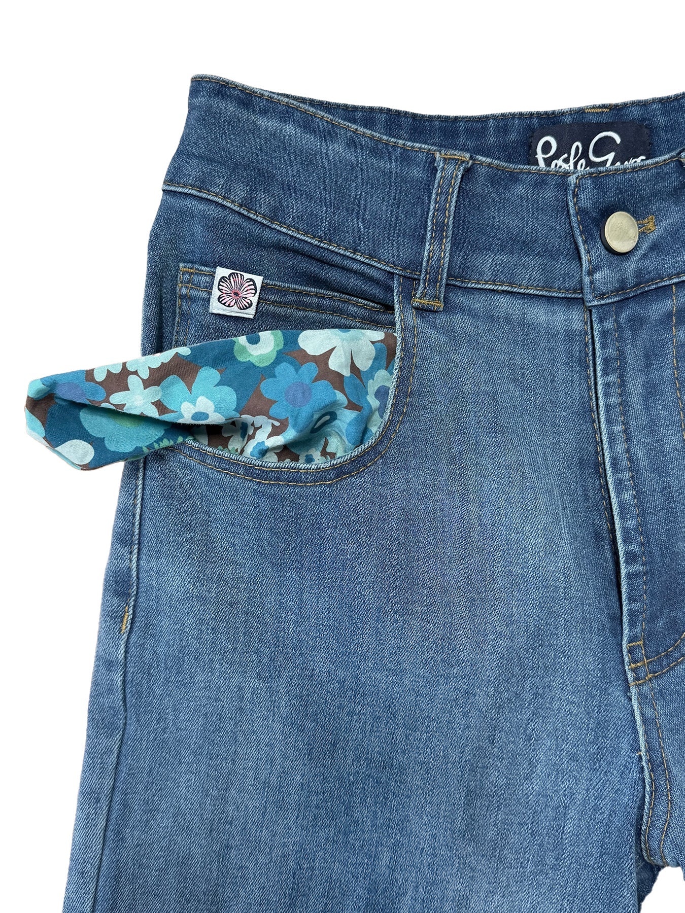 MILLY jeans Denim - Lesley Evers-Bottoms-cotton pants-denim