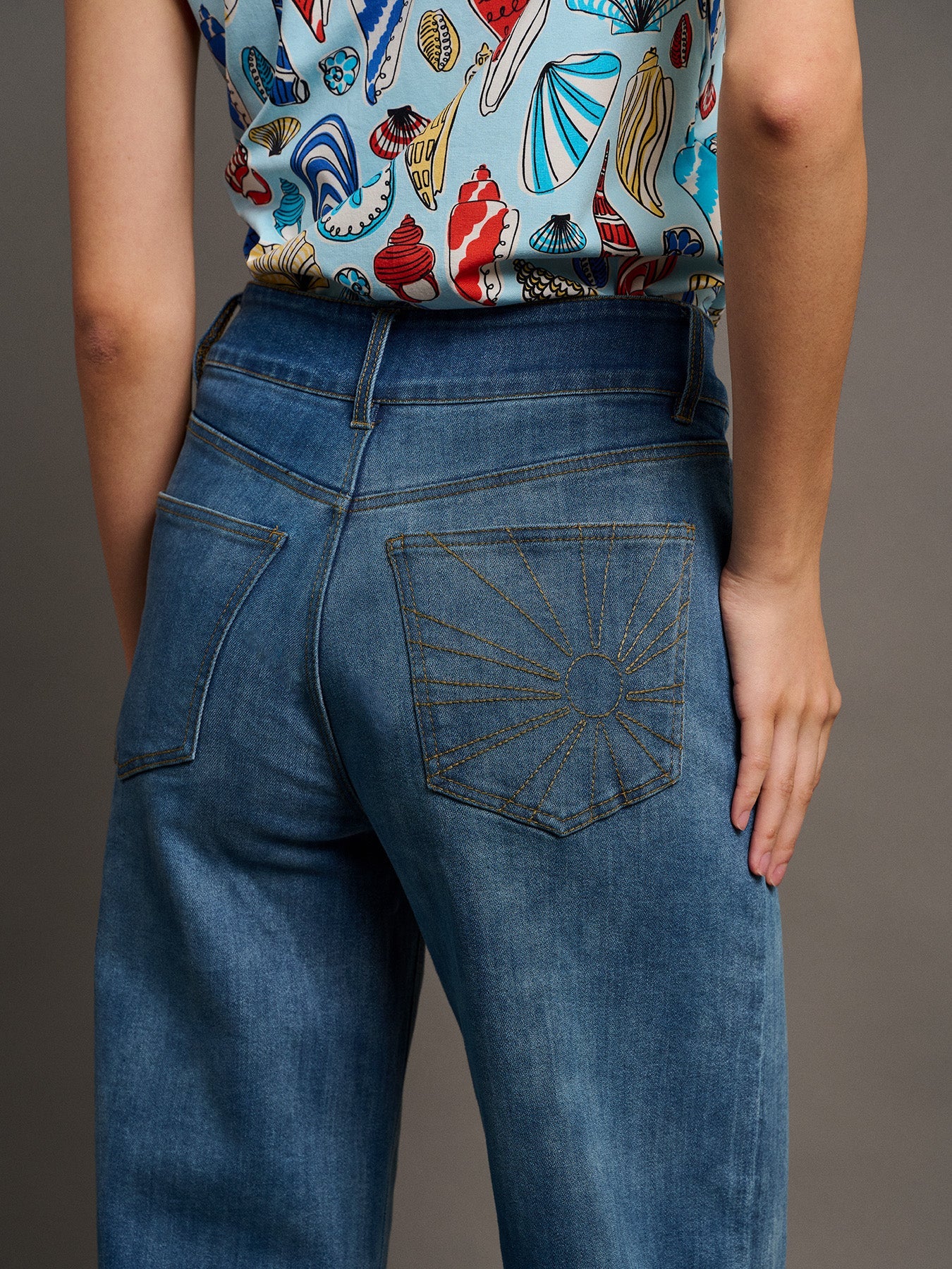 MILLY jeans Denim - Lesley Evers-Bottoms-cotton pants-denim