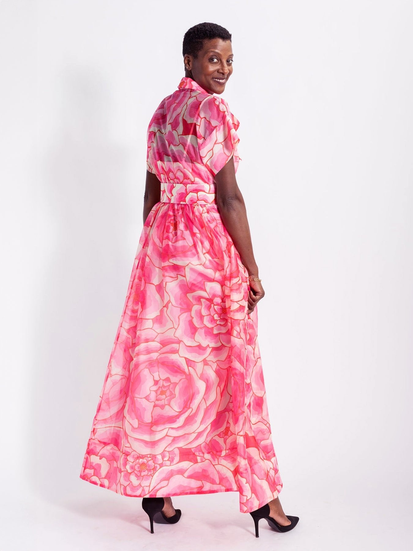 MIRABELLE dress Peonies Pink - Lesley Evers - cotton dress - Dress - new