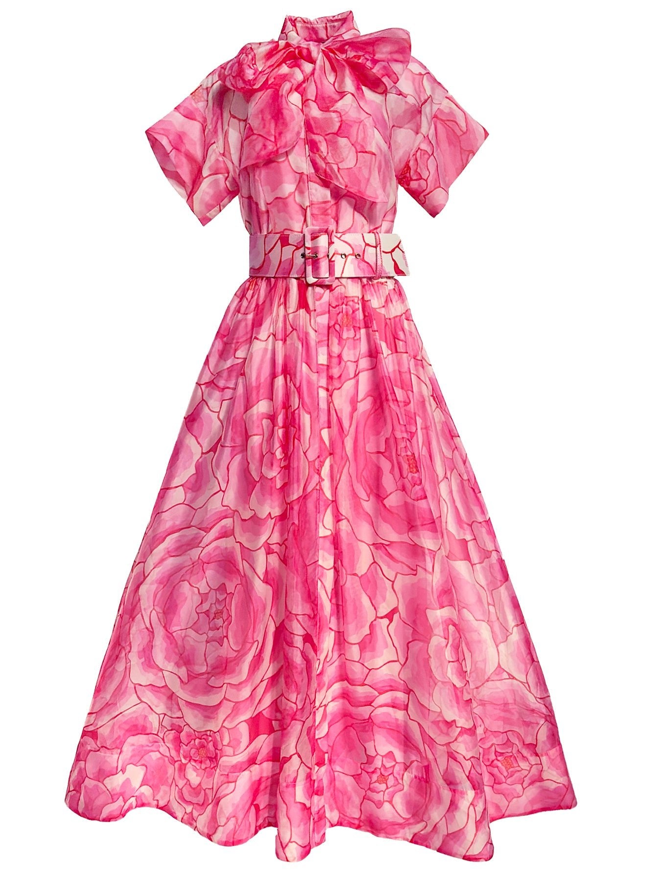 MIRABELLE dress Peonies Pink - Lesley Evers - cotton dress - Dress - Printed Dress