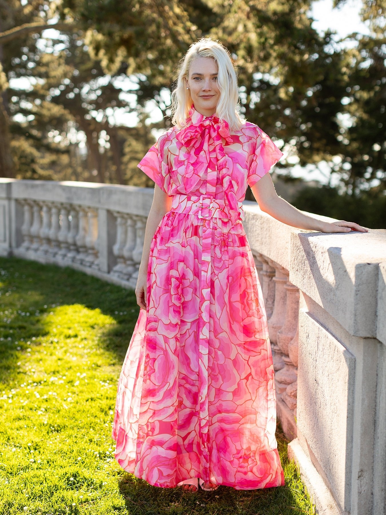 MIRABELLE dress Peonies Pink - Lesley Evers - cotton dress - Dress - Printed Dress