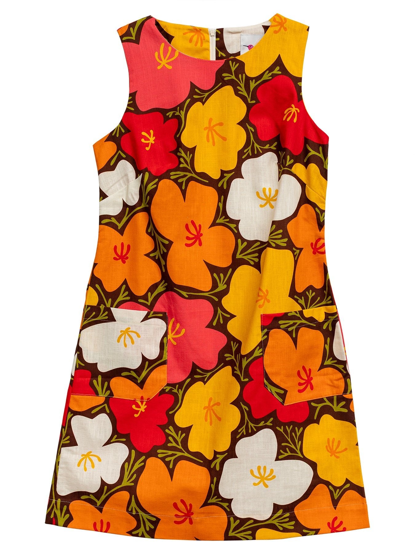 MOLLY dress California Poppy - Lesley Evers - cotton dress - Dress - Green Dress