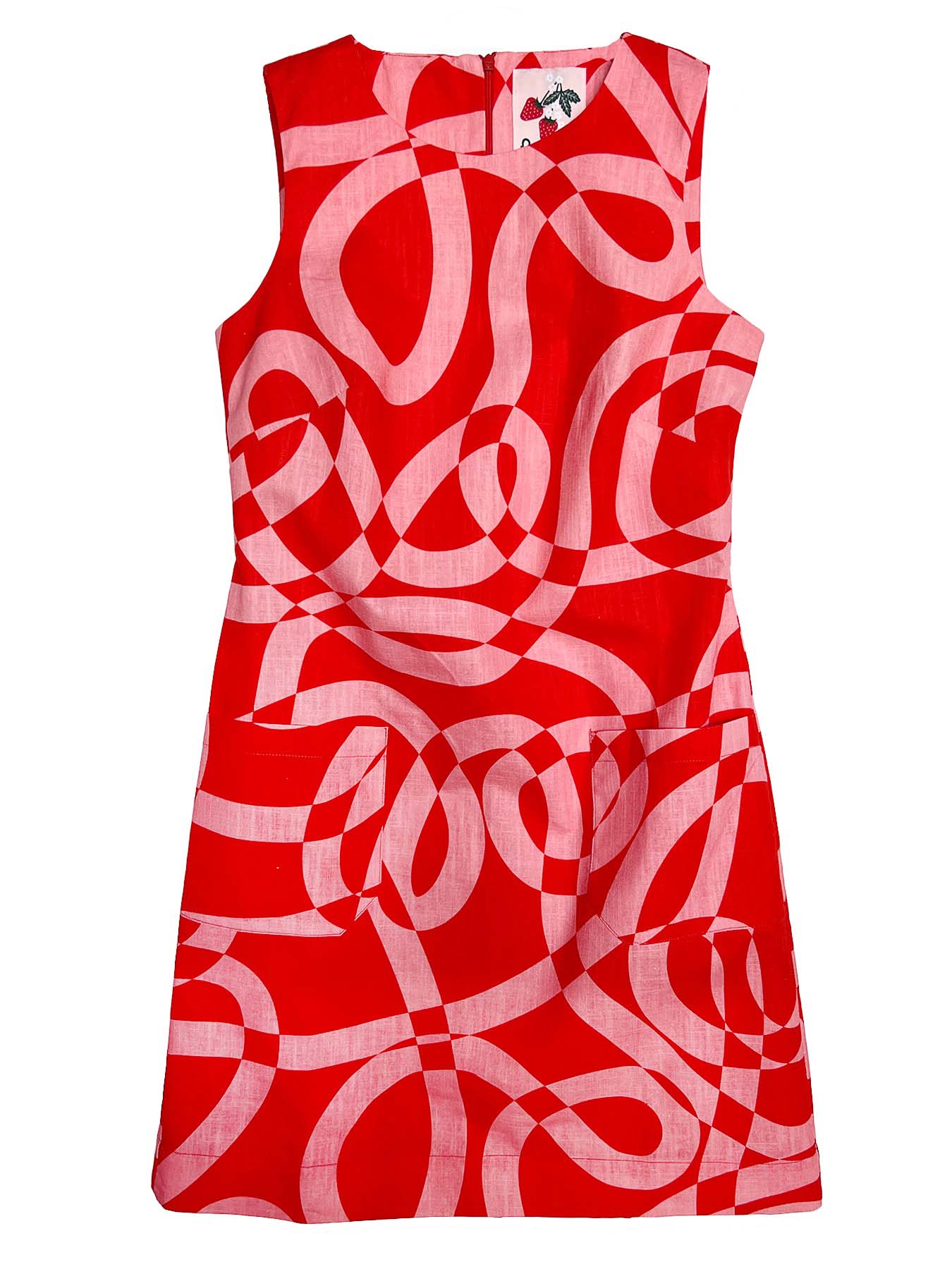 MOLLY dress Ribbon Pink - Lesley Evers-cotton dress-Dress-MOLLY