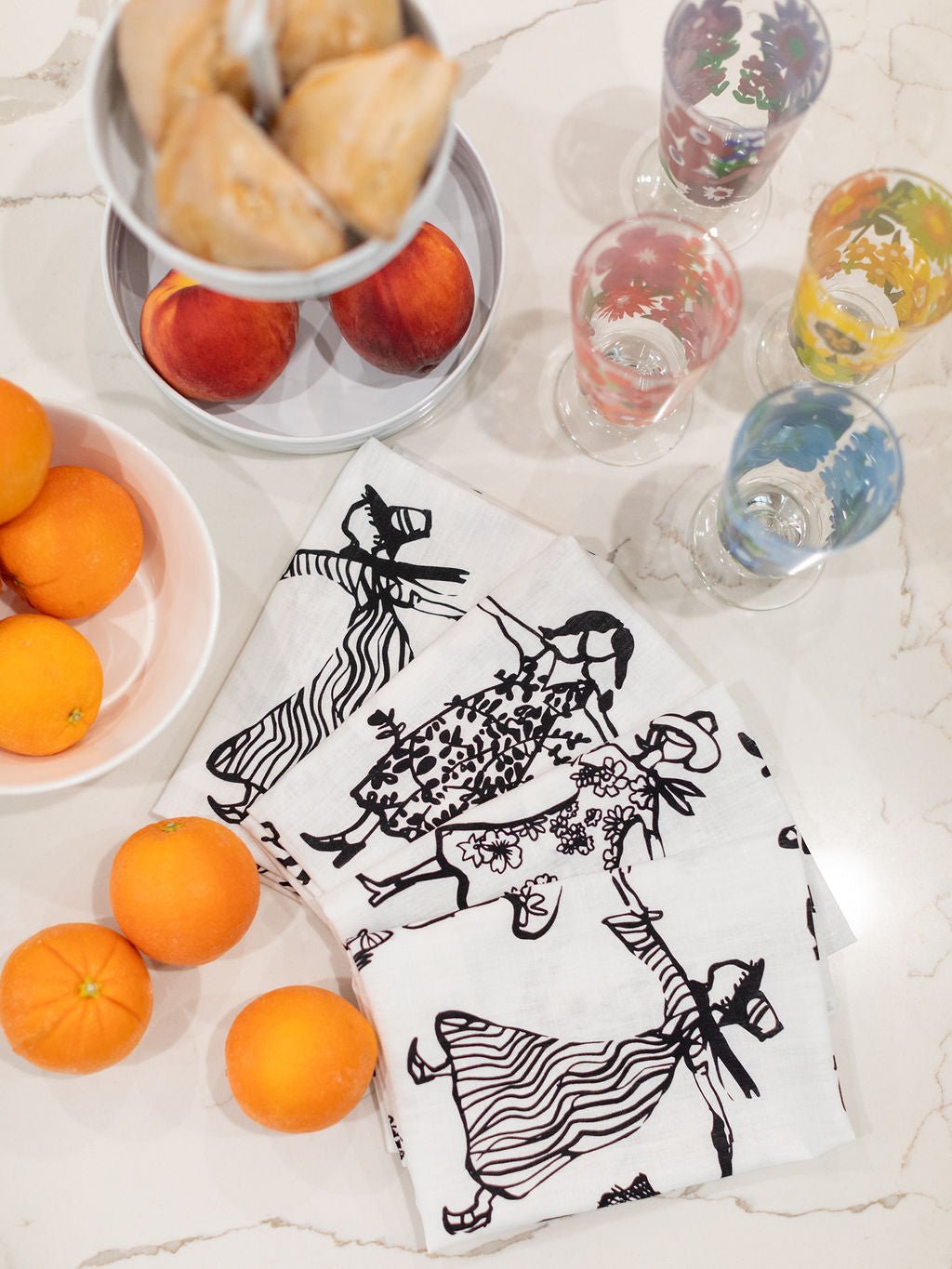 NAPKINS set of 4 Friends - Lesley Evers - Home -