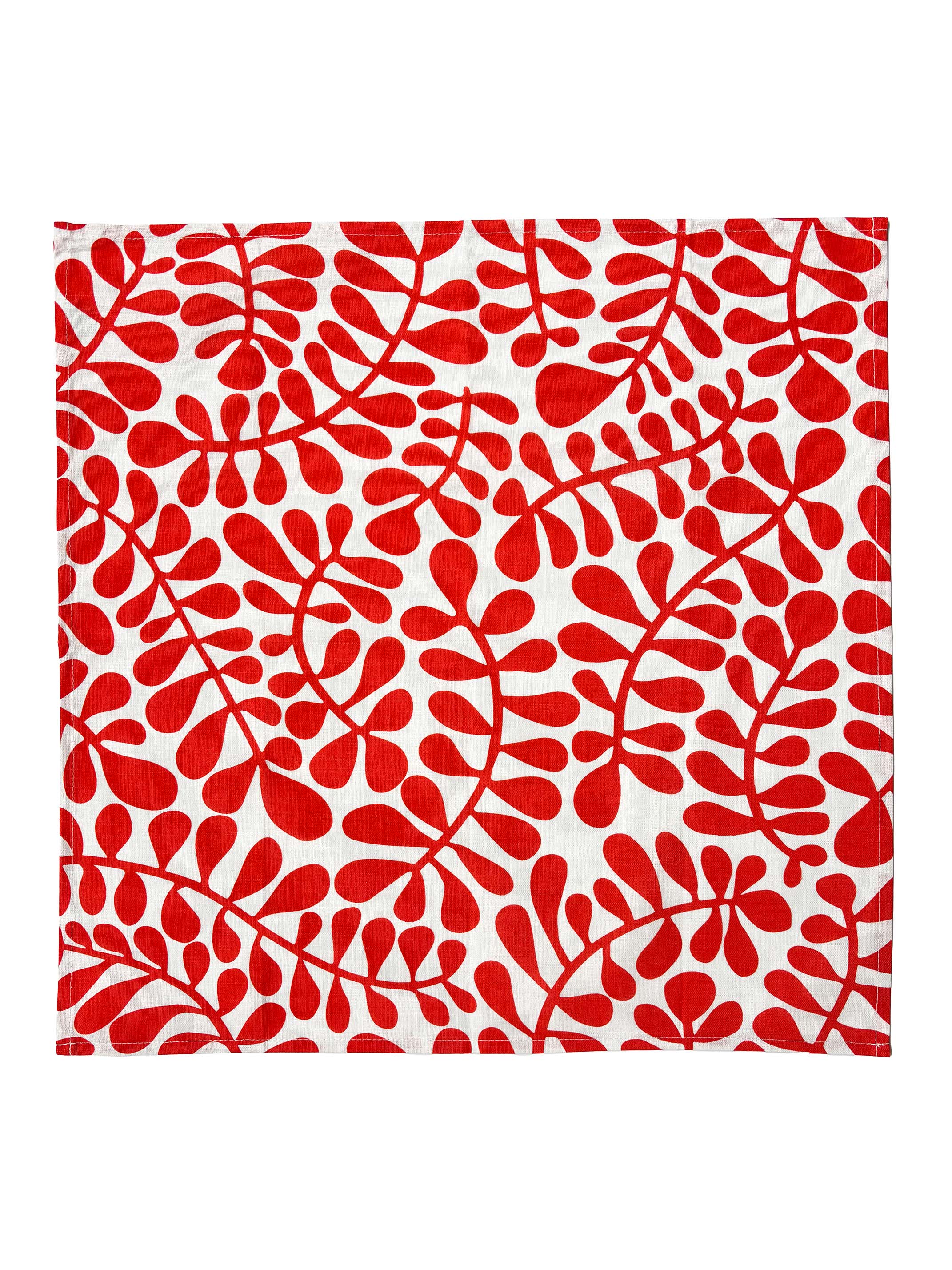 NAPKINS set of 4 Red Fern - Lesley Evers - fern - gifts under $75 - Home