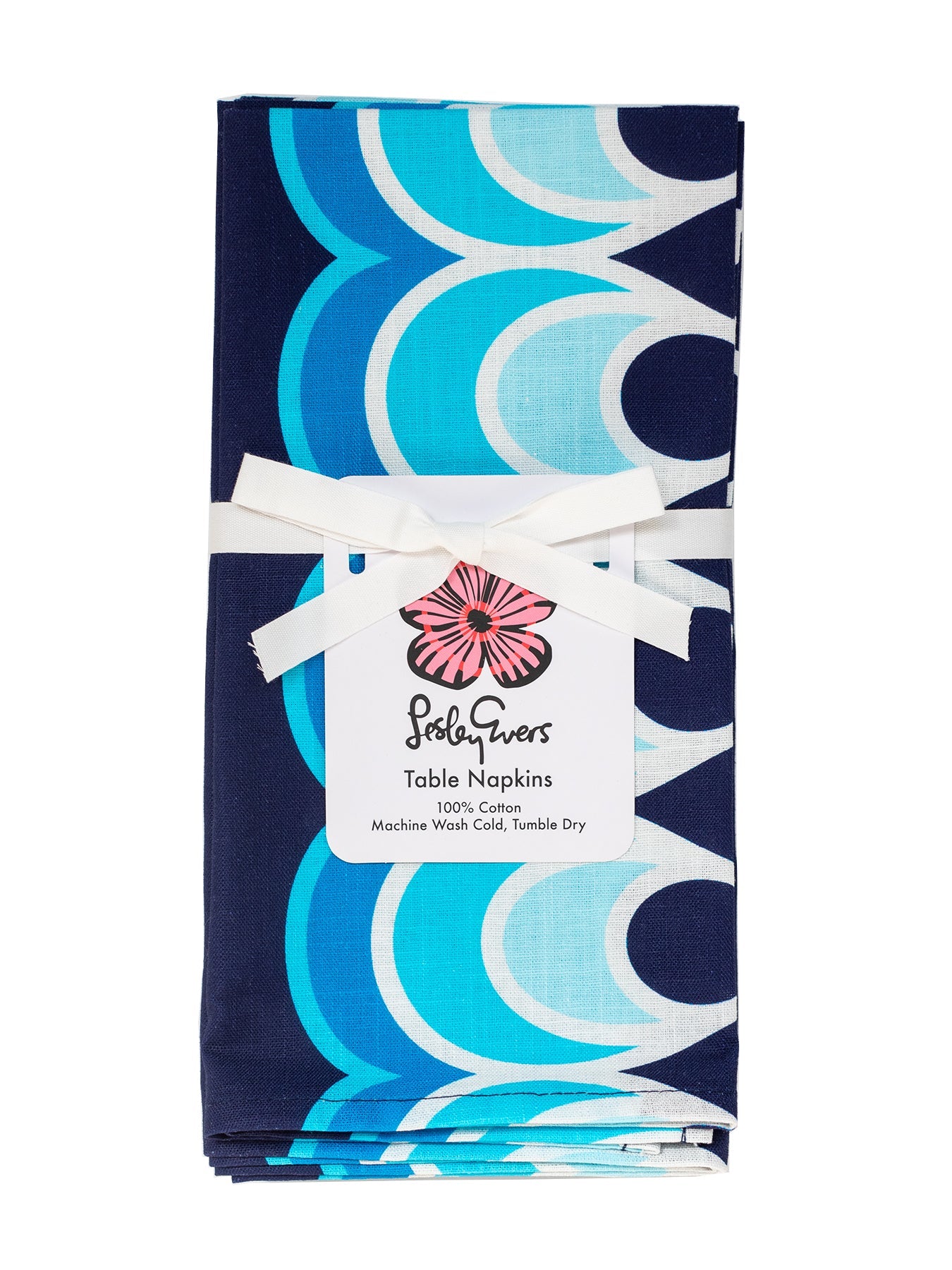 NAPKINS set of 4 Rio Blue - Lesley Evers - 23 - HG300 - W1 - Giftable - gifts under $50