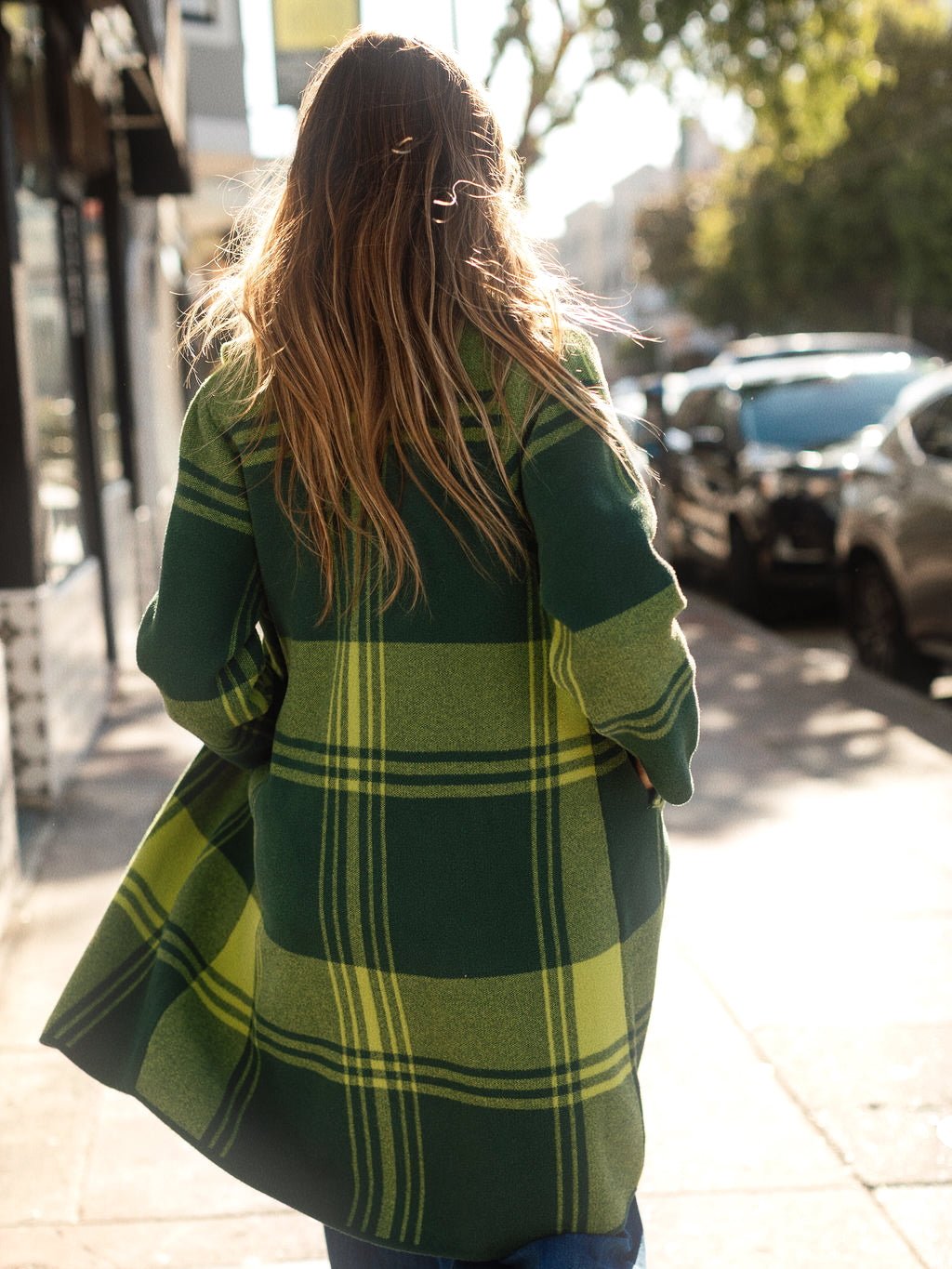 NATALIE coat Pine Plaid - Lesley Evers-Best Seller-coat-outerwear