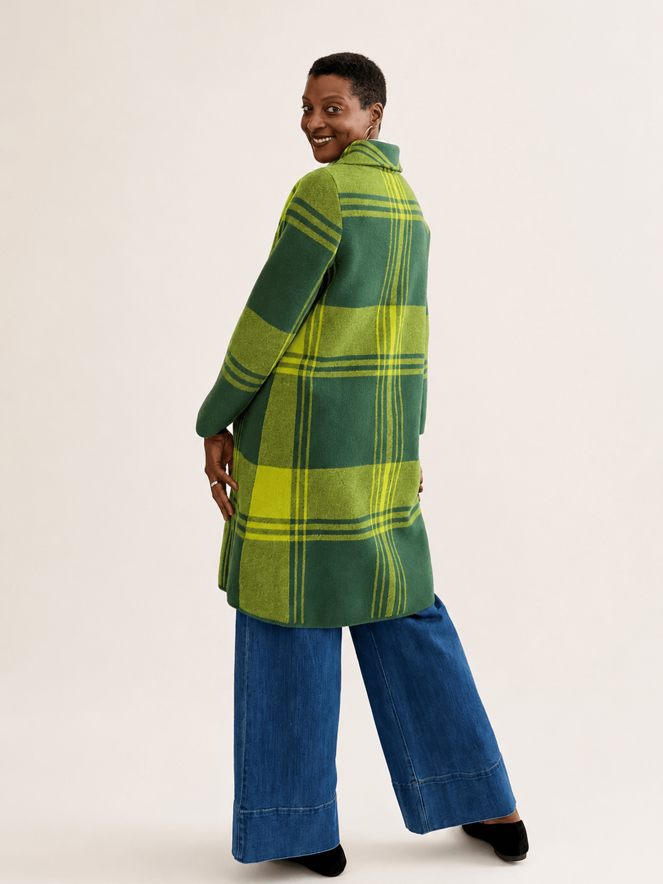 NATALIE coat Pine Plaid - Lesley Evers-Best Seller-coat-outerwear