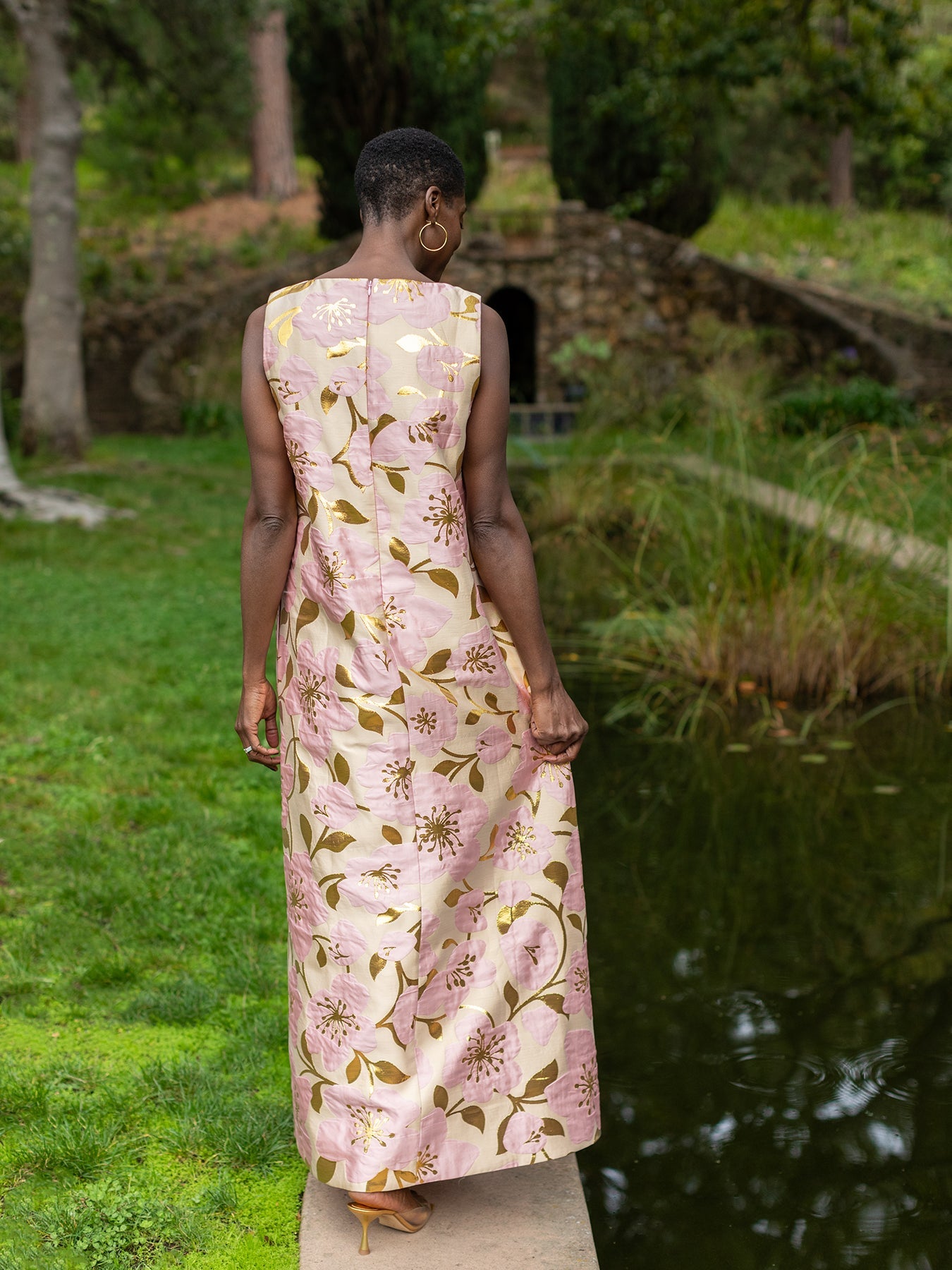 NATASHA dress Garden Wall Blush - Lesley Evers - Dress - Shop - Shop/All Products