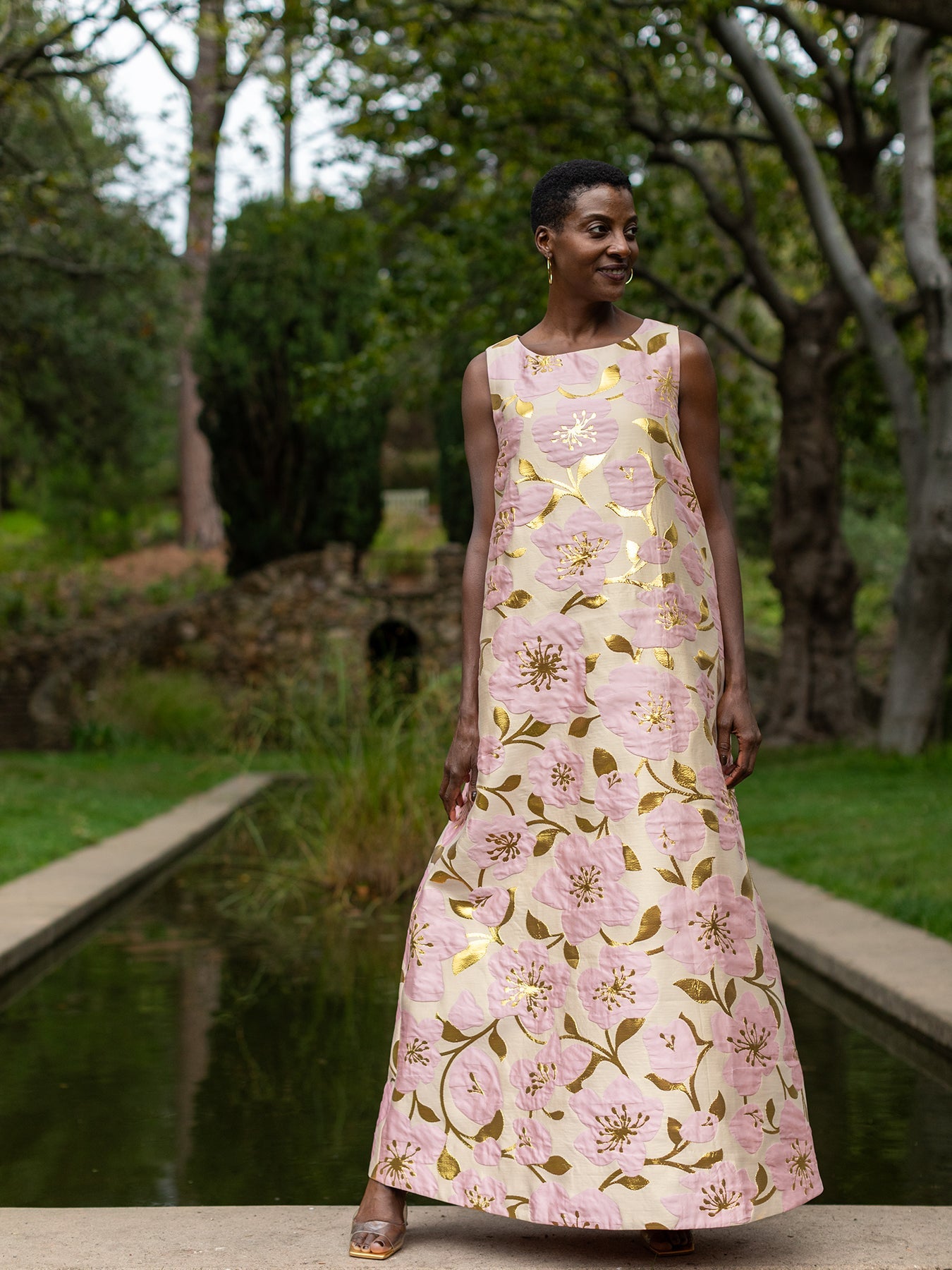 NATASHA dress Garden Wall Blush - Lesley Evers - Dress - Shop - Shop/All Products