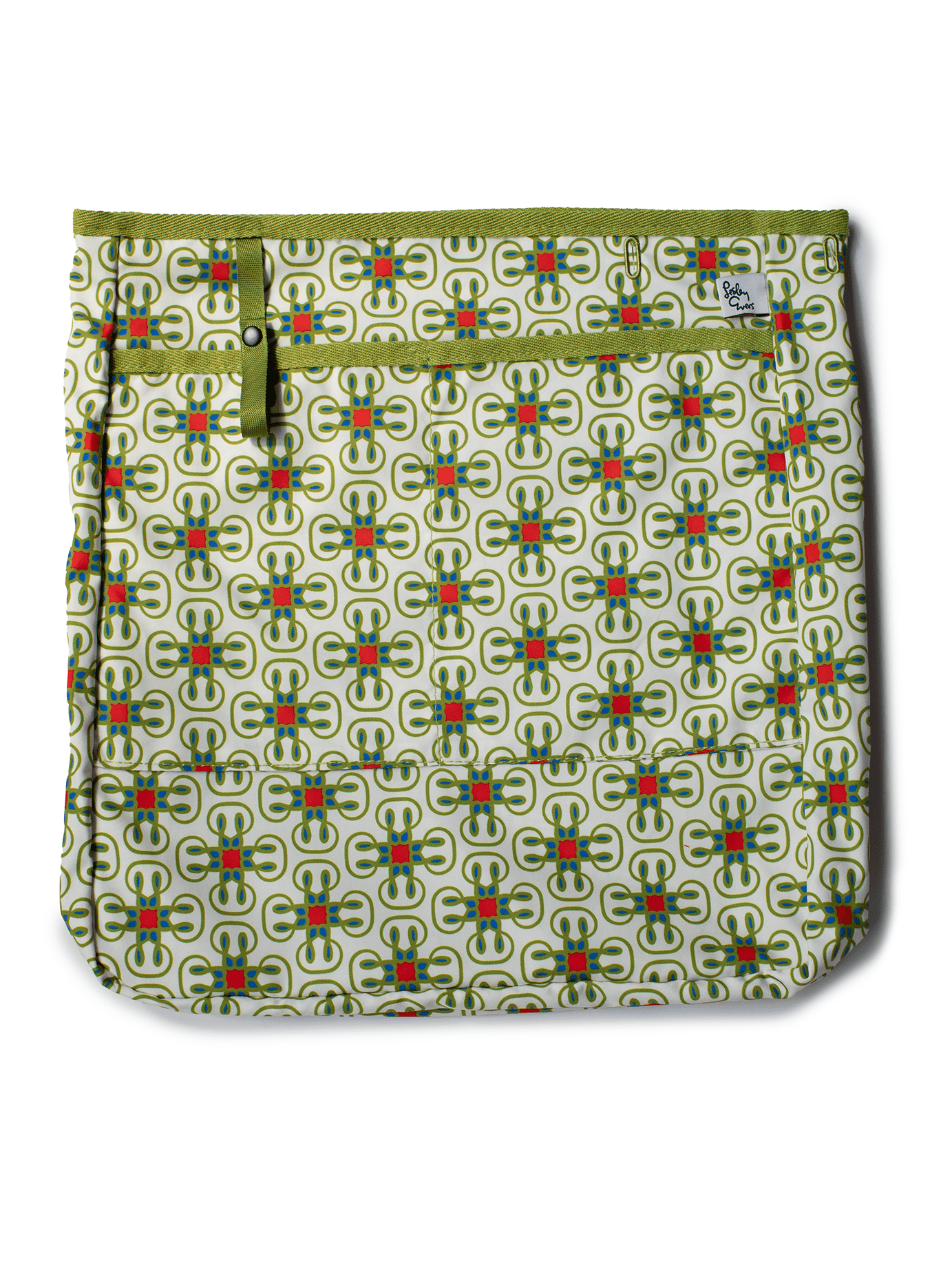 NORA LINER Loop Tile Ivory and Olive - Lesley Evers - Accessories - carryon bag - Giftable