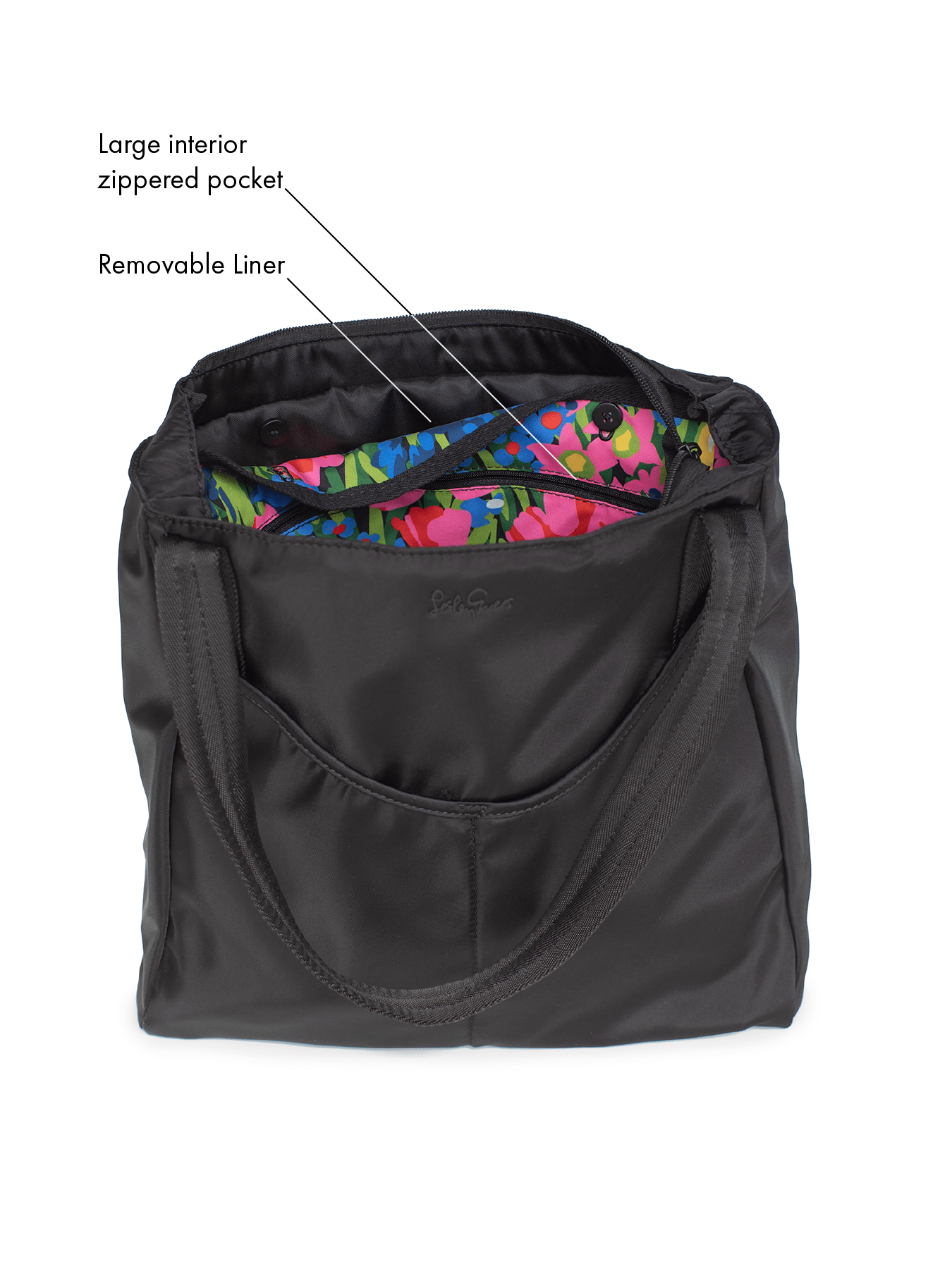 NORA tote Black - Lesley Evers - Accessories - carryon bag - Giftable