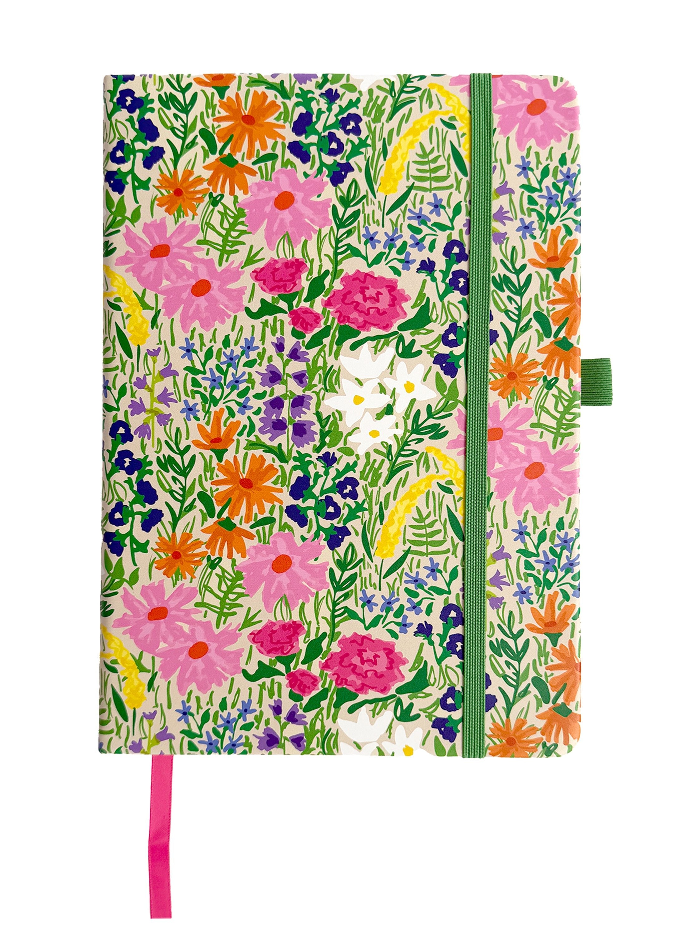 NOTEBOOK Flower Field - Lesley Evers-A5-A5 Notebook-cake