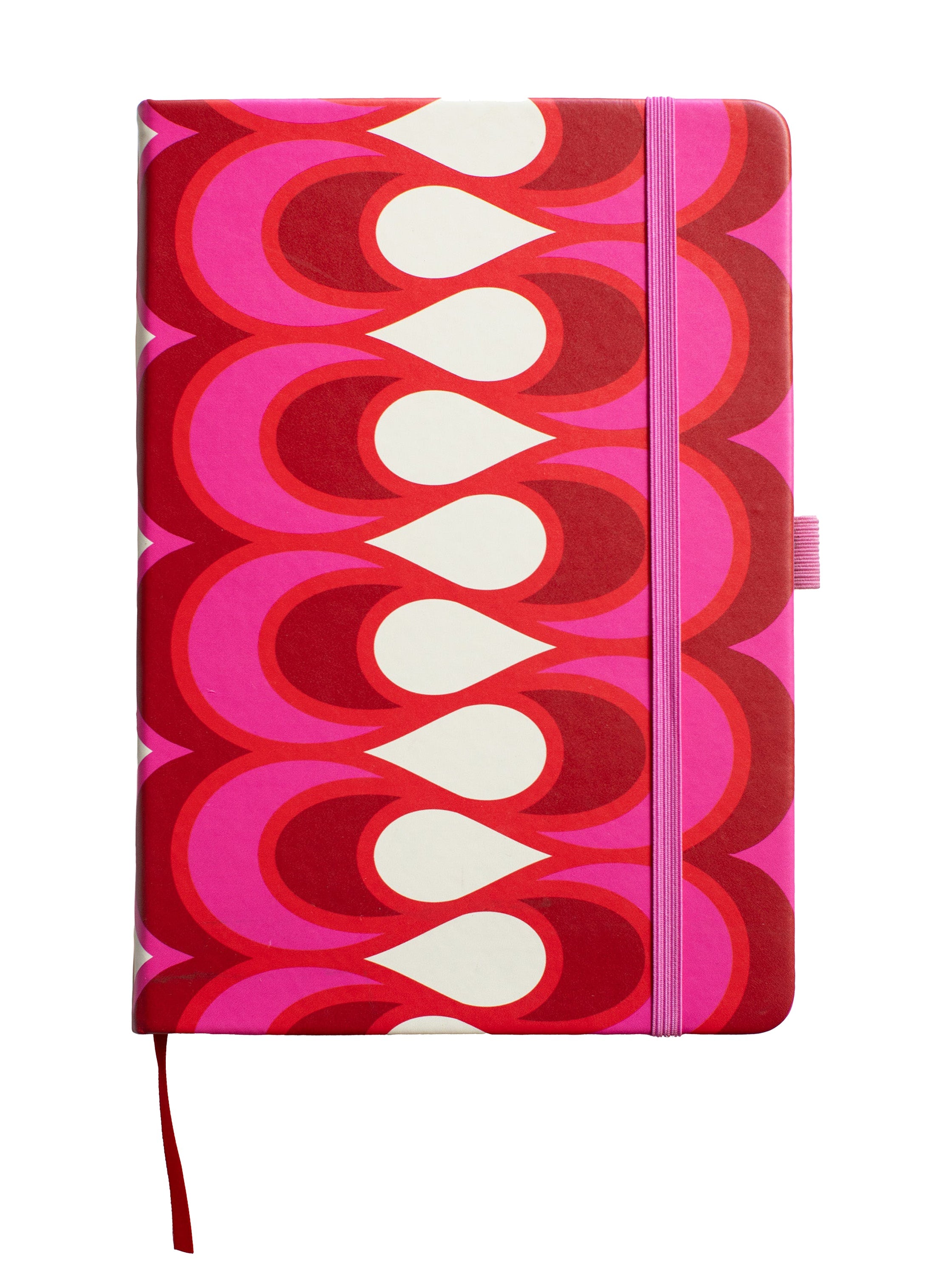 NOTEBOOK Rio Pink - Lesley Evers - A5 - A5 Notebook - daffodils pink and green