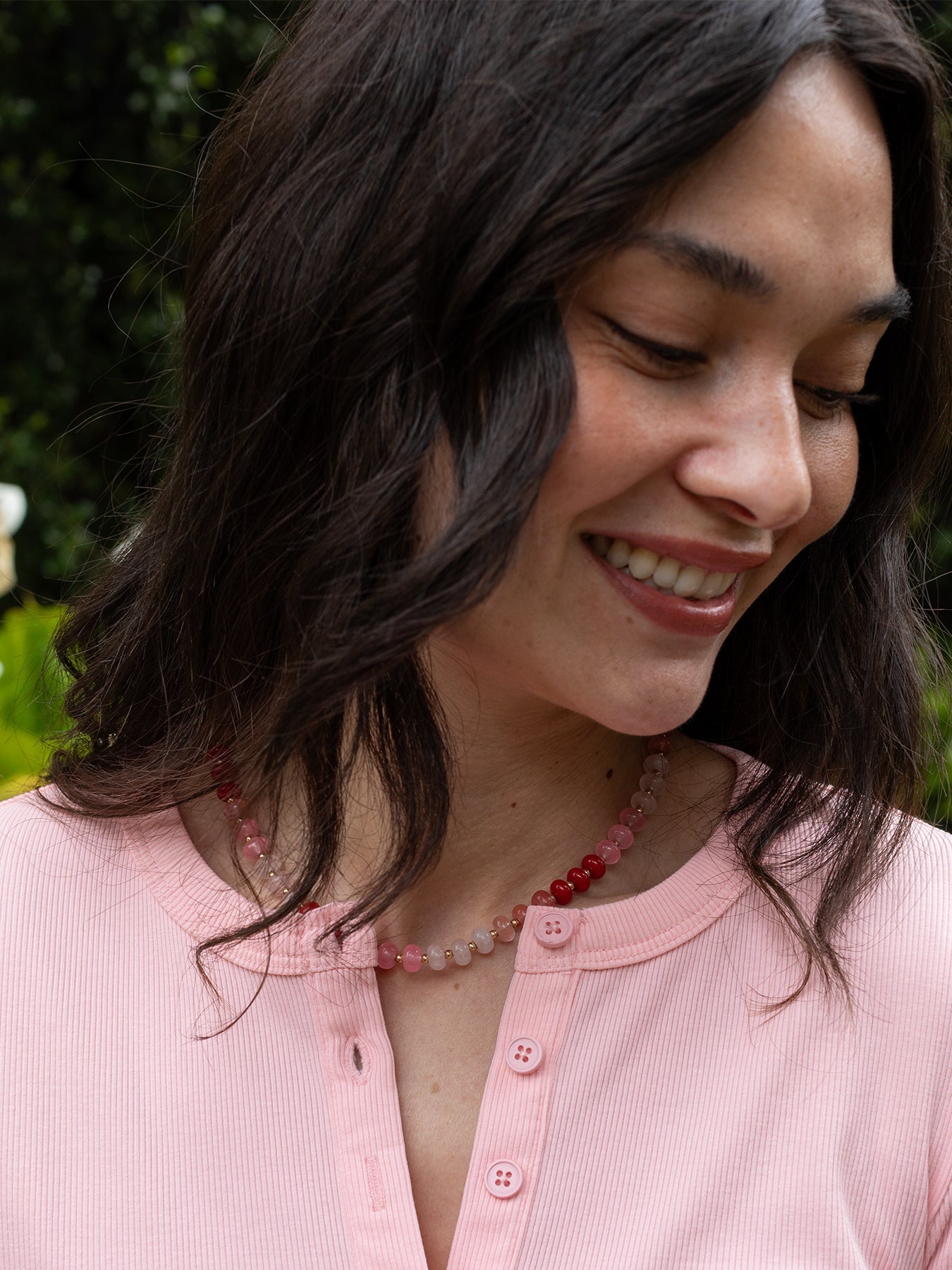 OPALINE Stone Necklace Azalea - Lesley Evers - Accessories - accessory - Shop