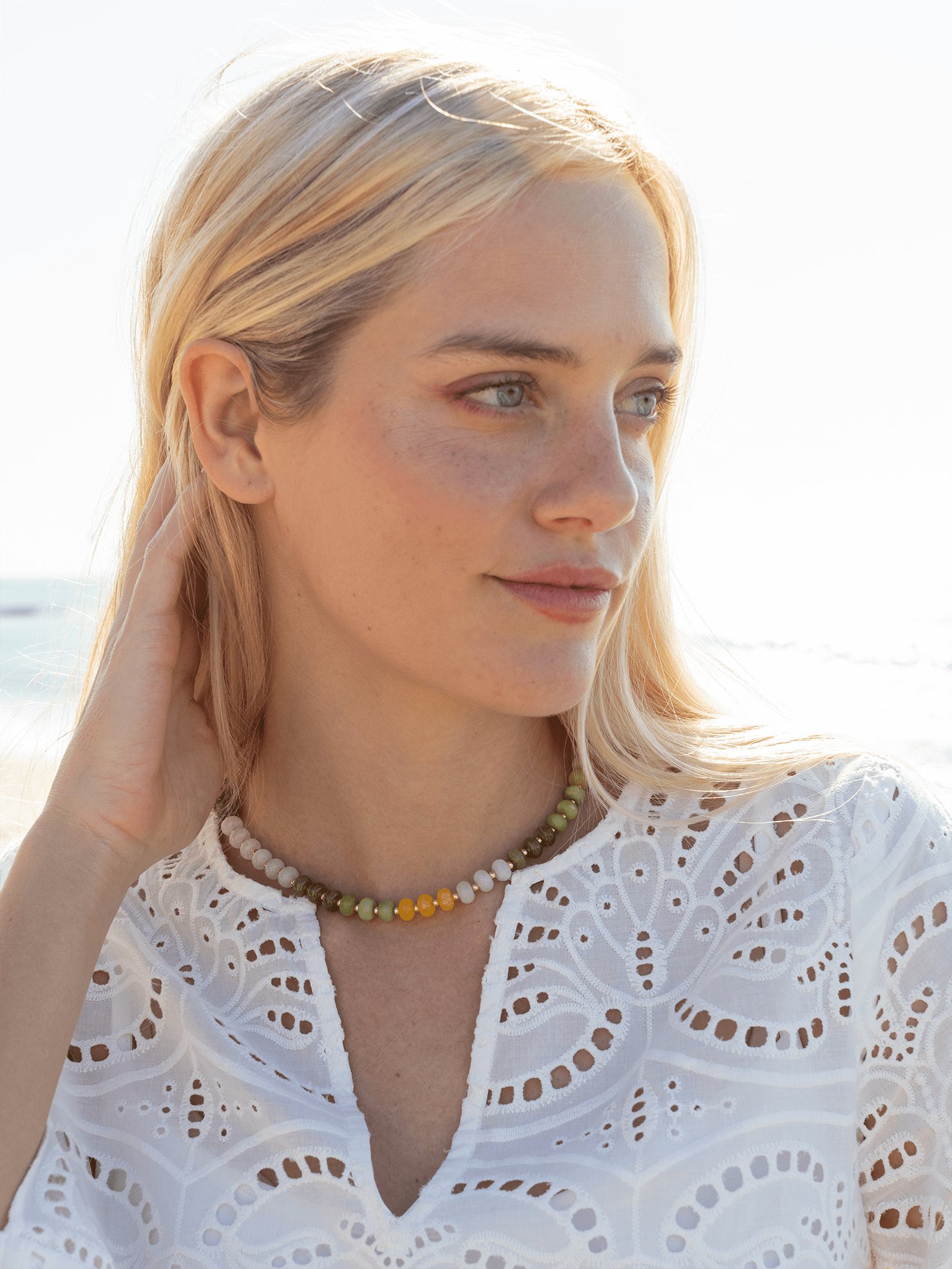 OPALINE Stone Necklace Moss - Lesley Evers - Accessories - accessory - Shop