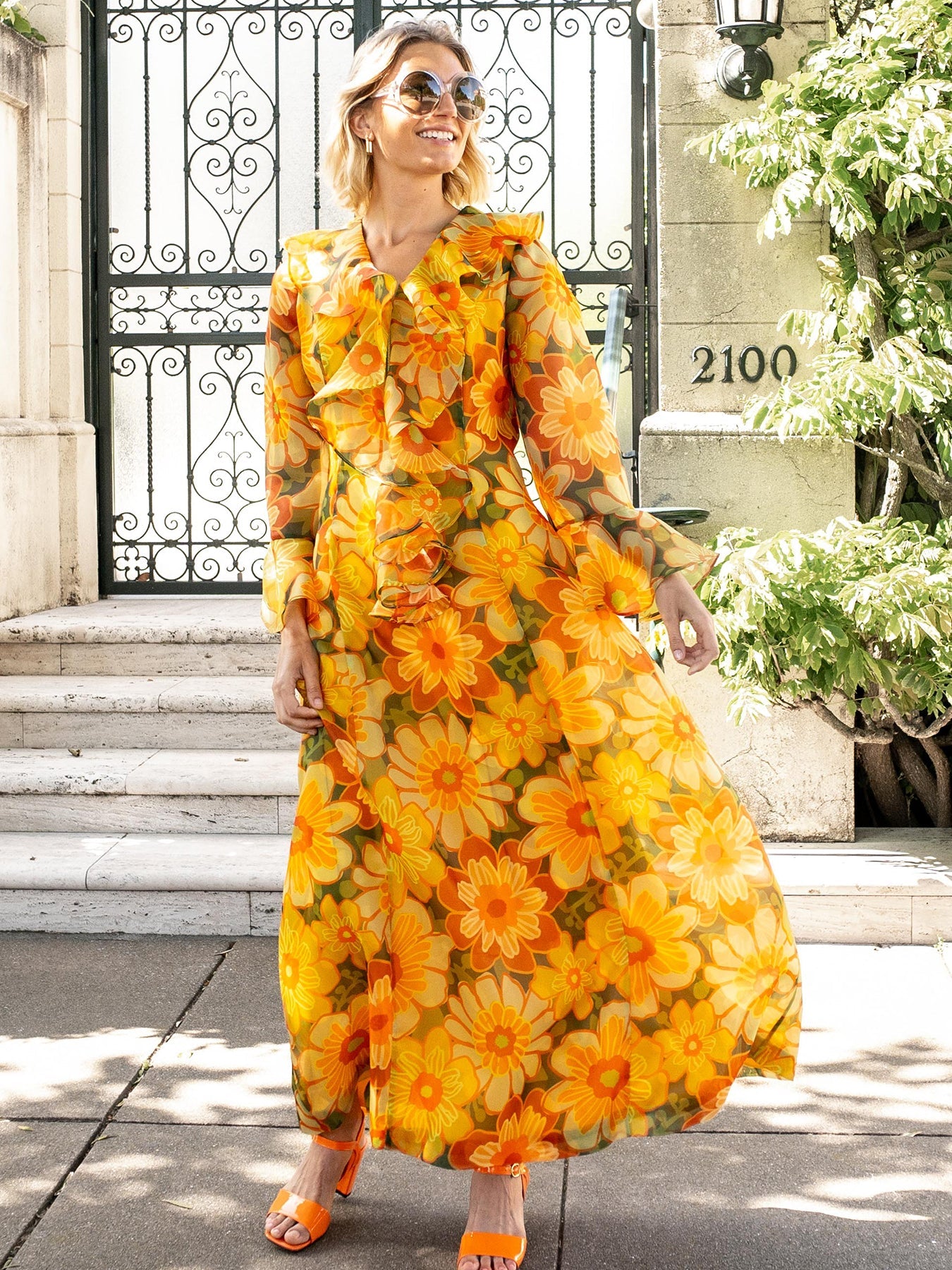 OPHELIA dress Camellia Yellow - Lesley Evers-Dress-Shop-Shop/All Products
