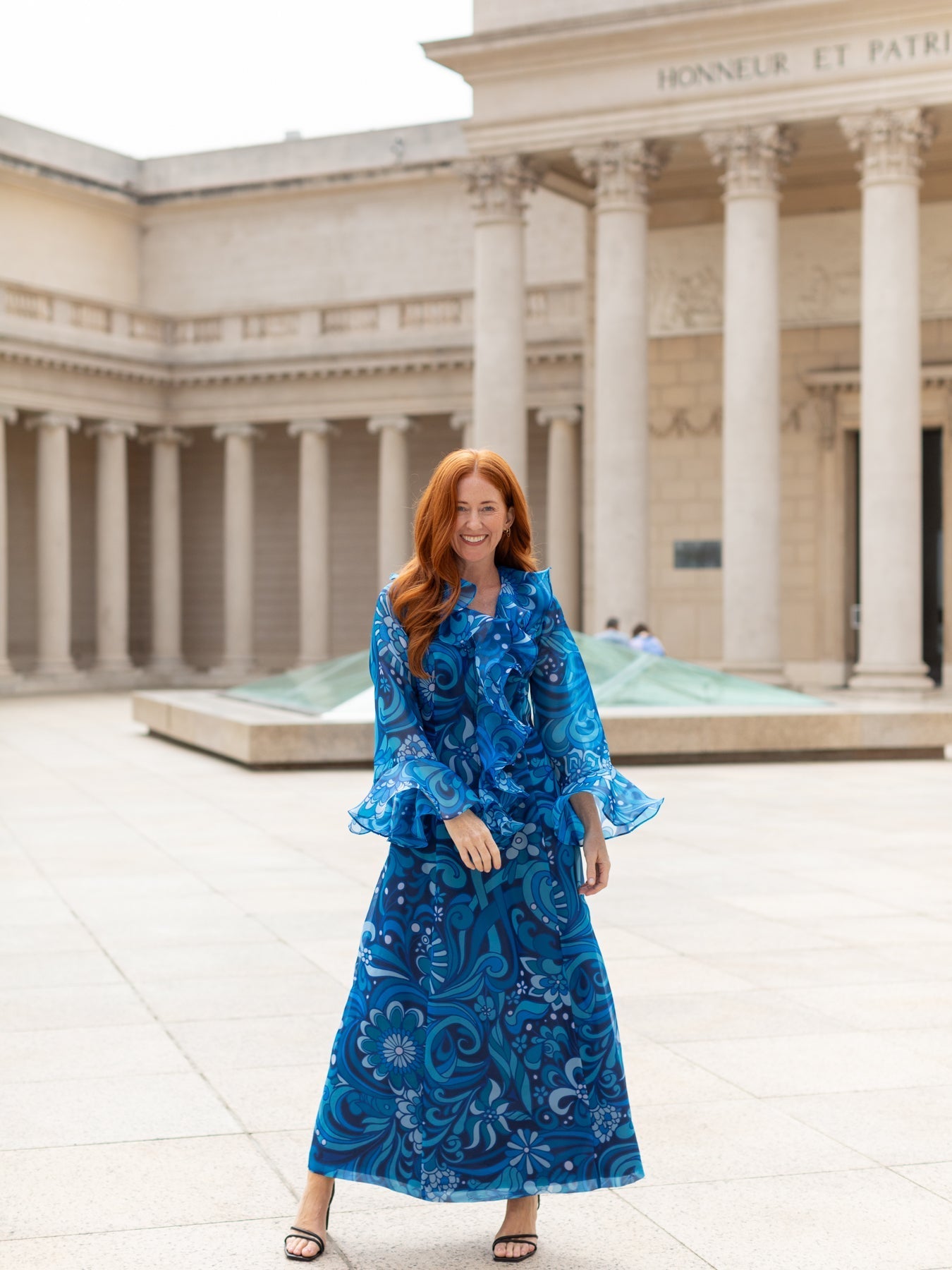 OPHELIA dress Flowerland Blue - Lesley Evers - Dress - flowerland - flowerland blue