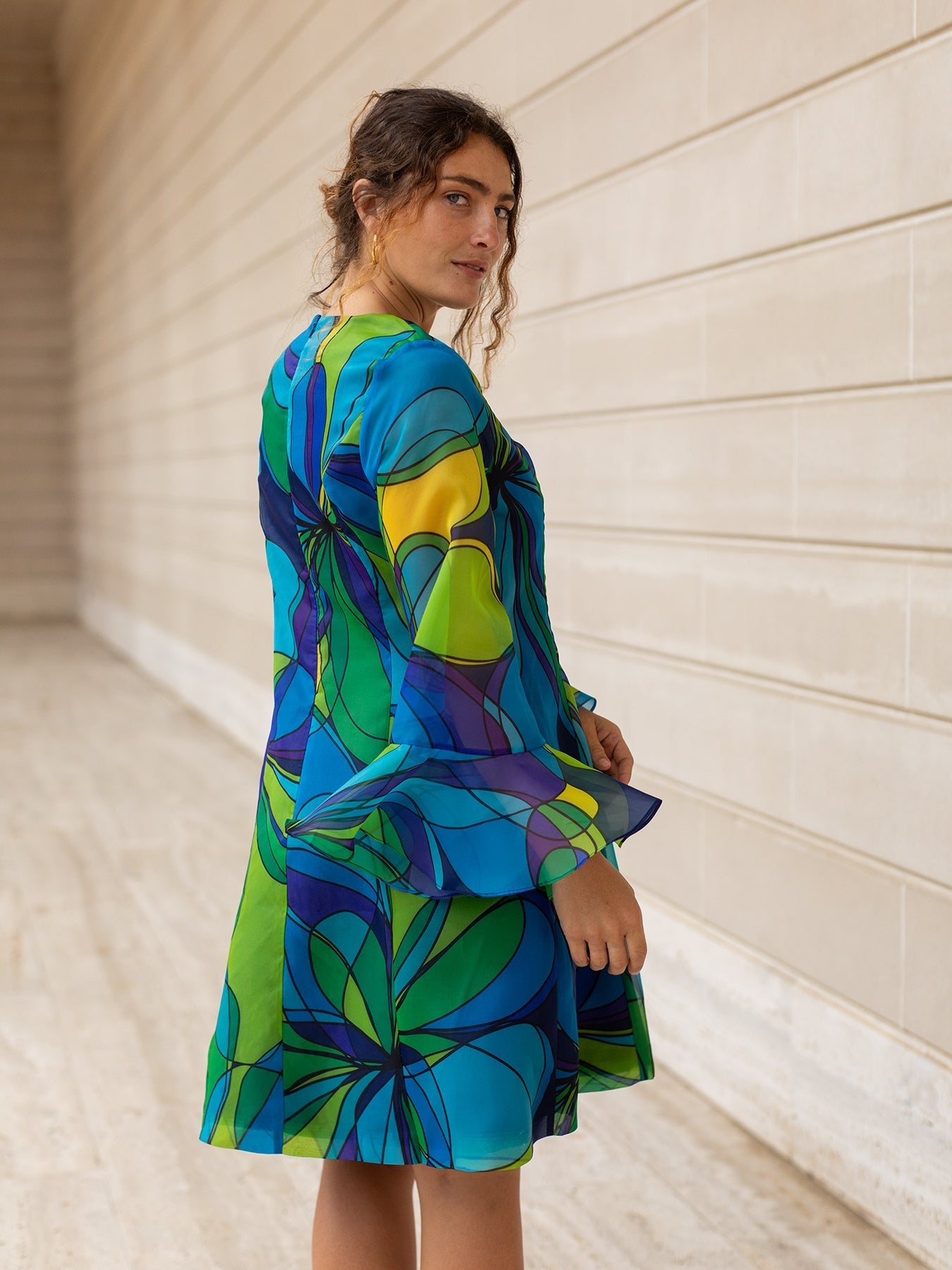 PALOMA dress Coronado Blue - Lesley Evers -